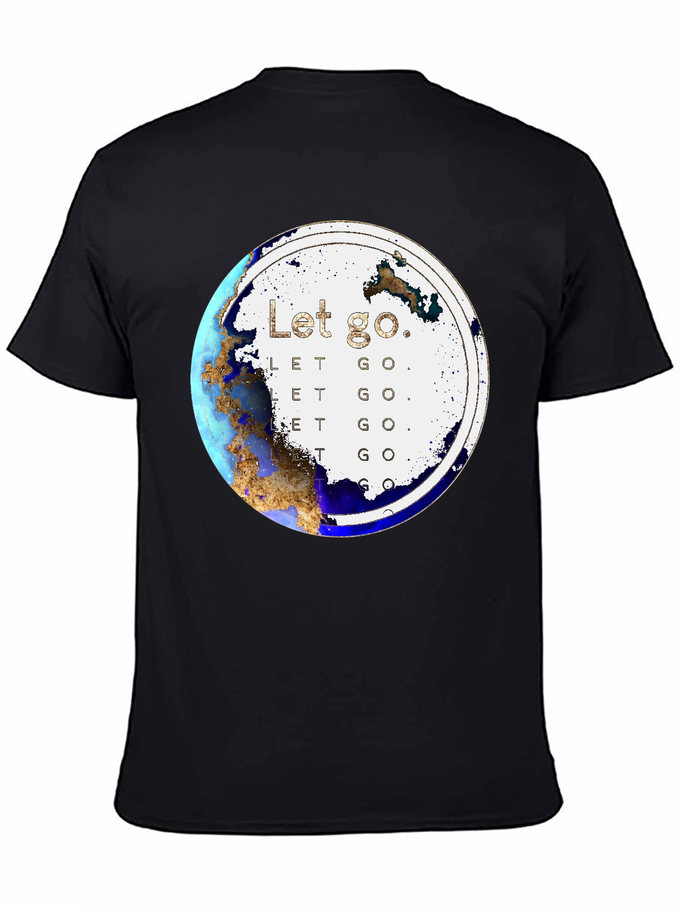 Let Go Graphic Print Crew Neck T-Shirt