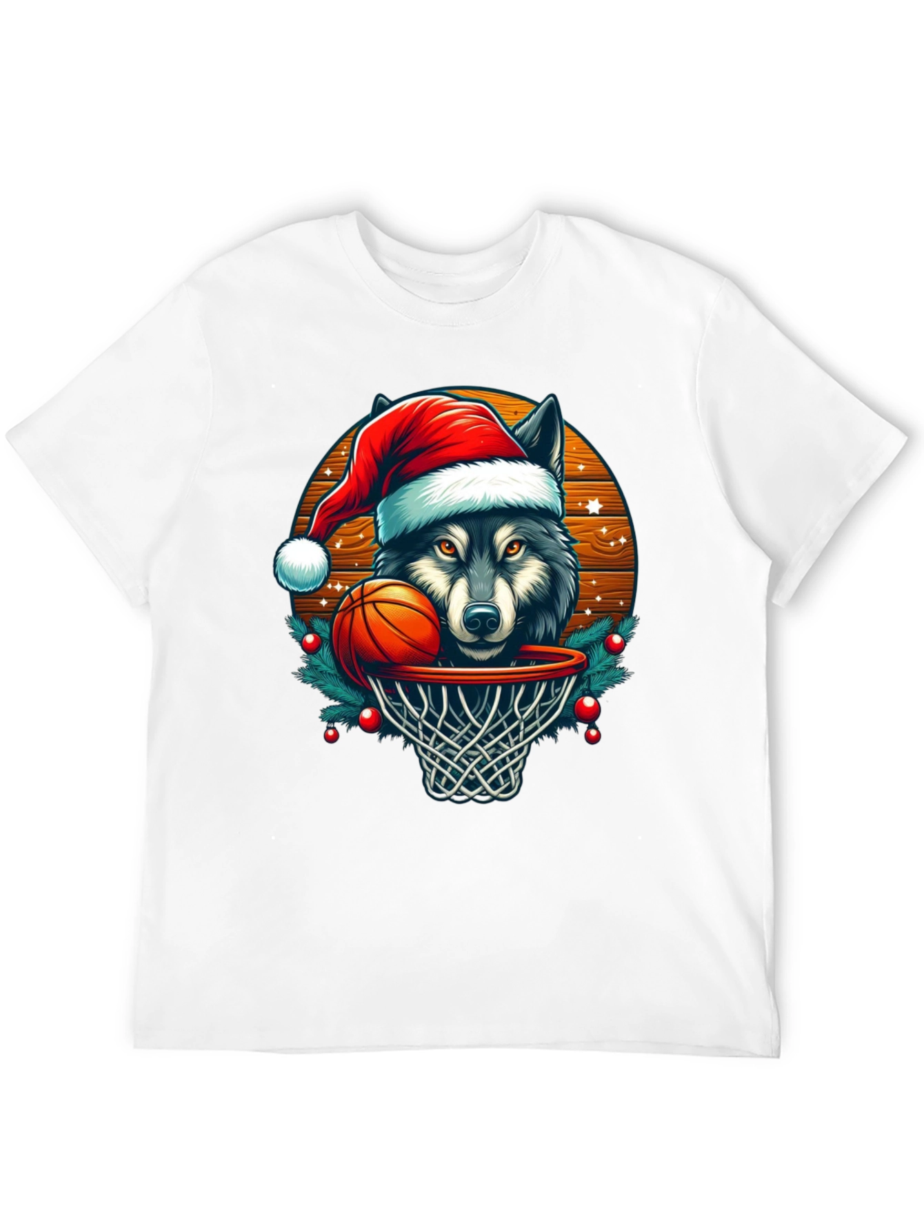 Wolf Dunk Christmas T-Shirt