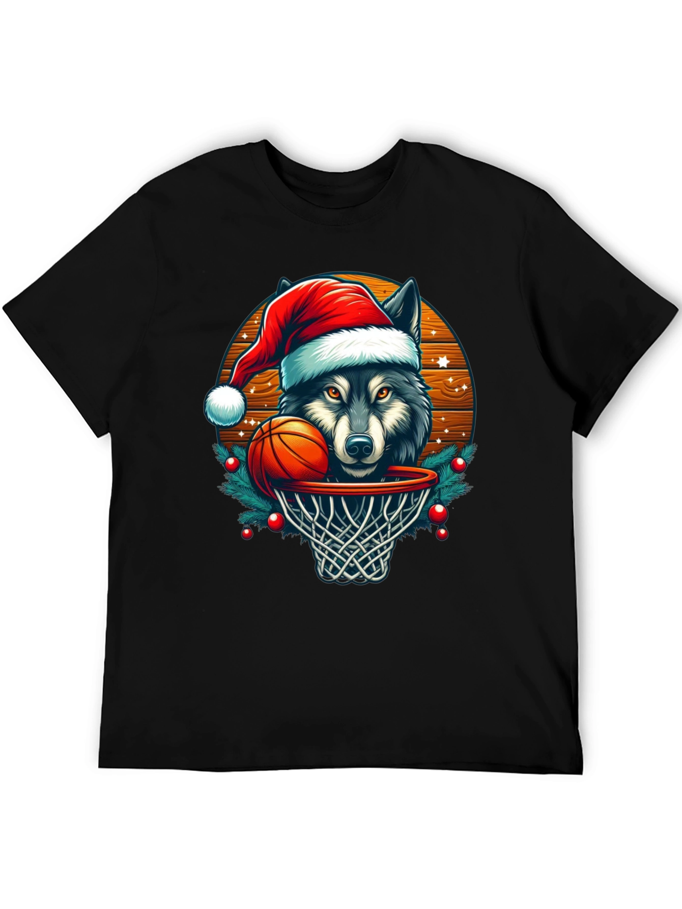 Wolf Dunk Christmas T-Shirt