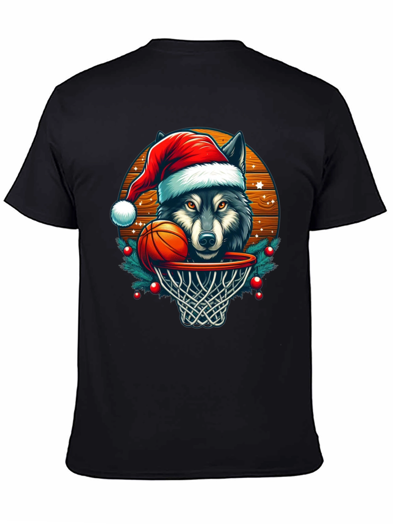 Wolf Dunk Christmas T-Shirt