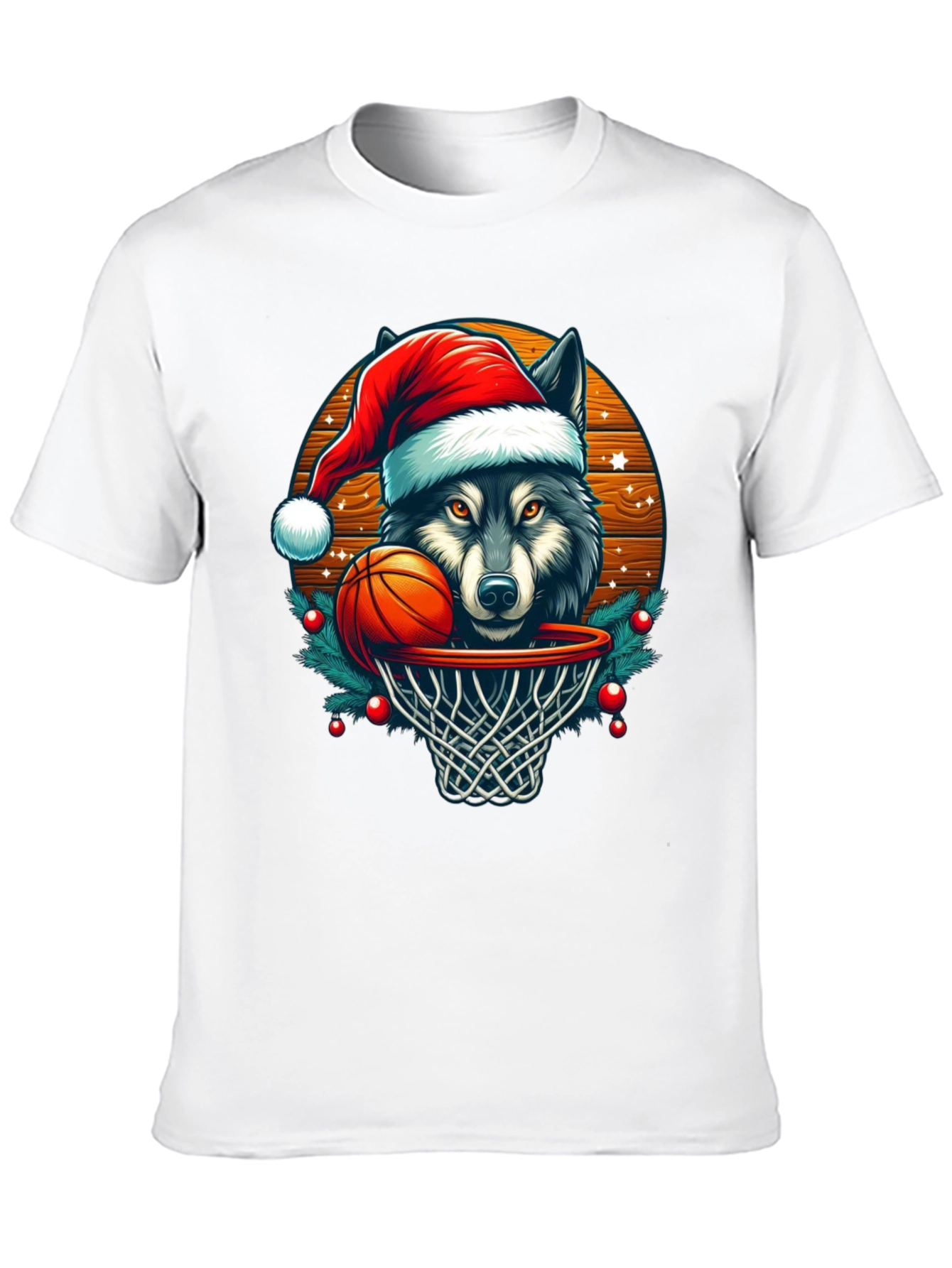 Wolf Dunk Christmas T-Shirt
