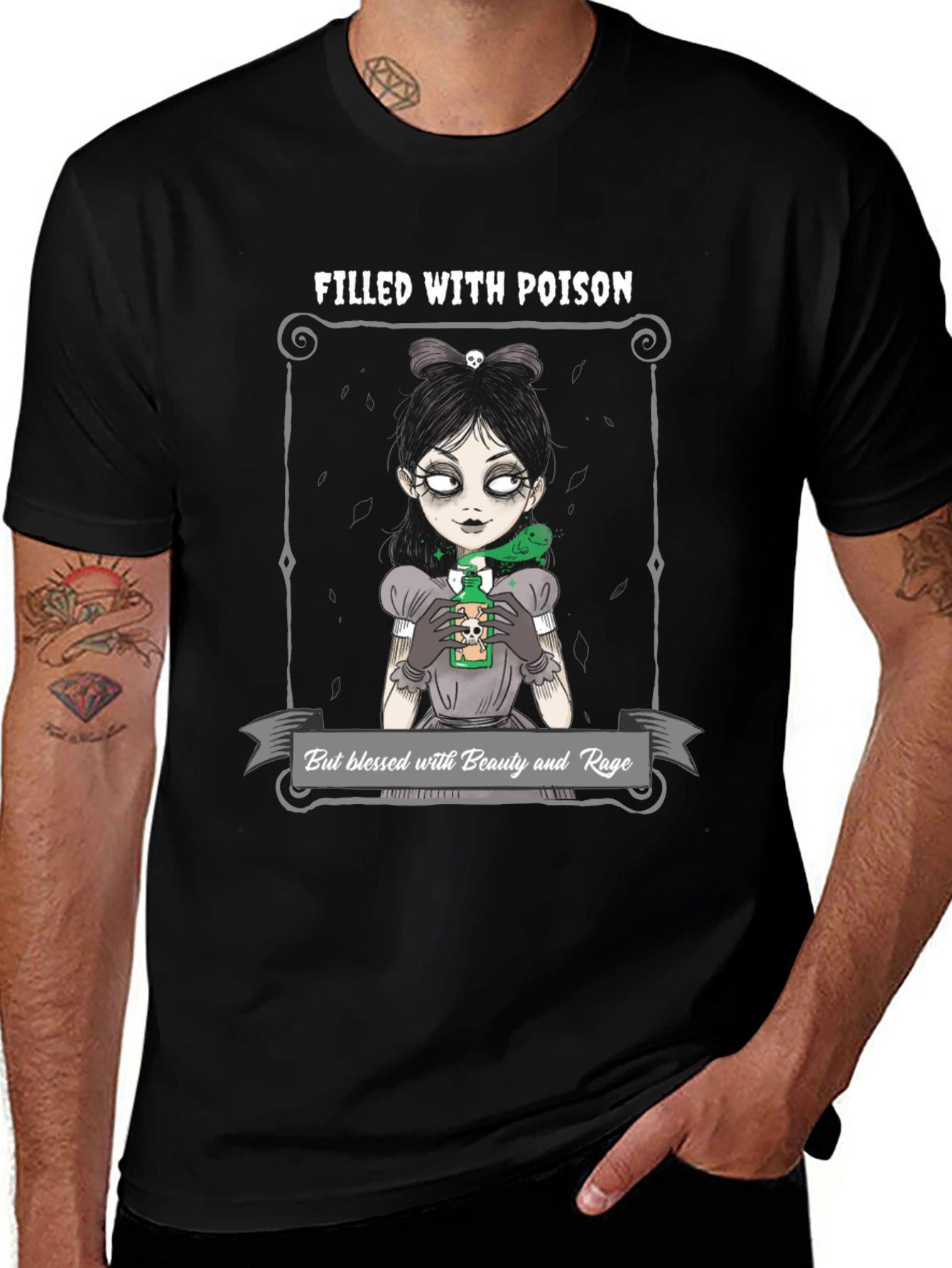 Poison and Beauty Graphic T-Shirt