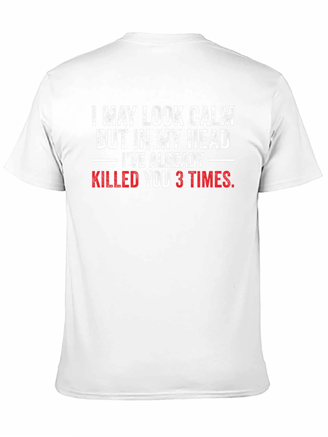 Funny Sarcastic T-Shirt: I May Look Calm