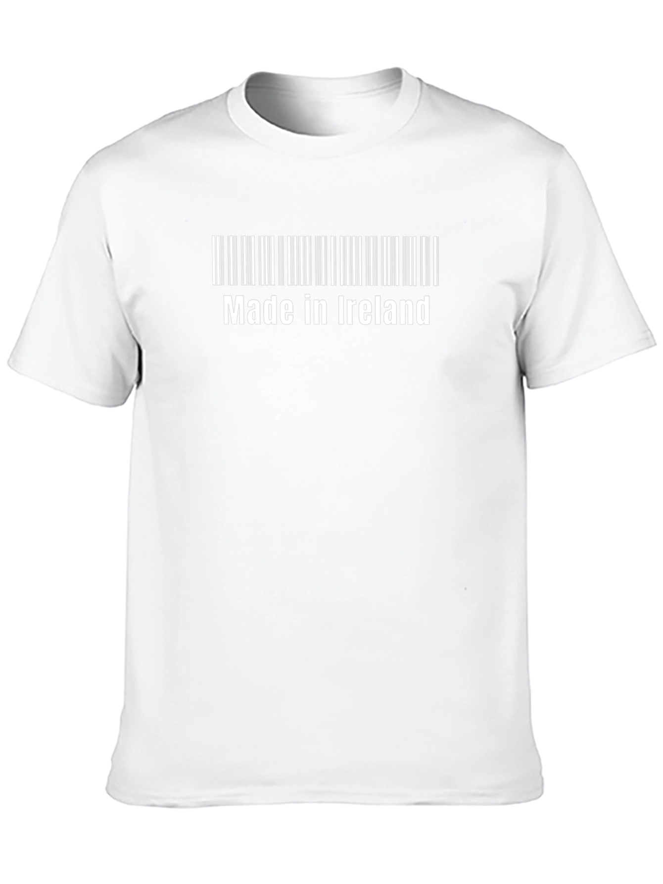 Made in Ireland Barcode T-Shirt - Black Cotton Tee