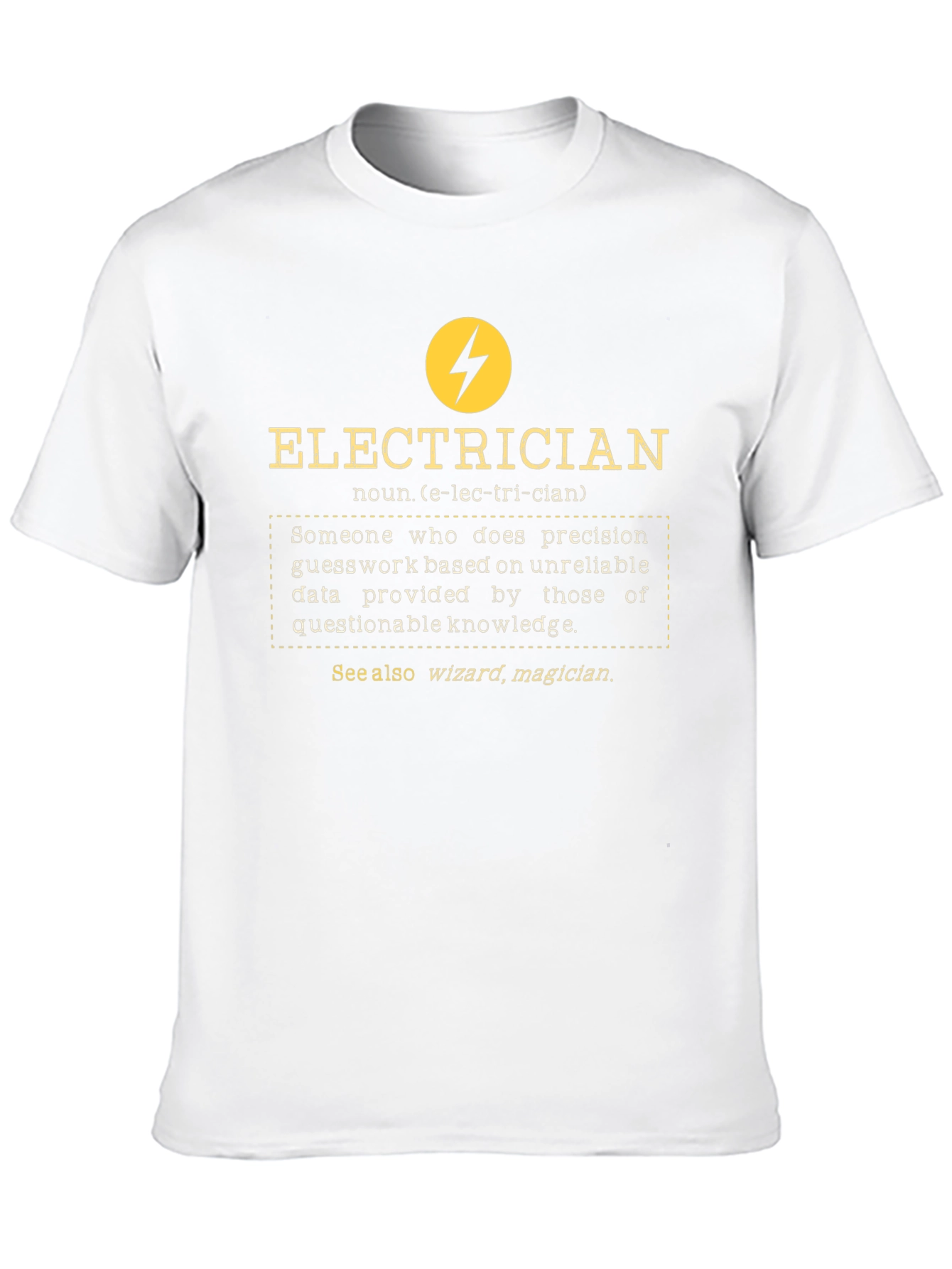 Electrician Definition Graphic Tee - Black