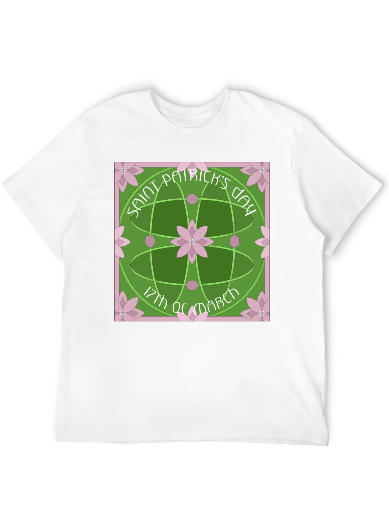 Saint Patricks Day Lotus Flower T-Shirt