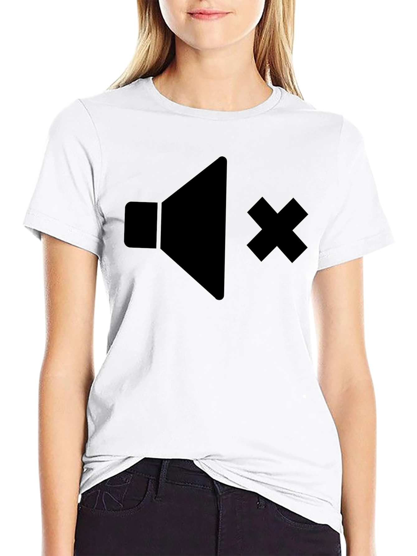 Mute Icon Graphic T-Shirt