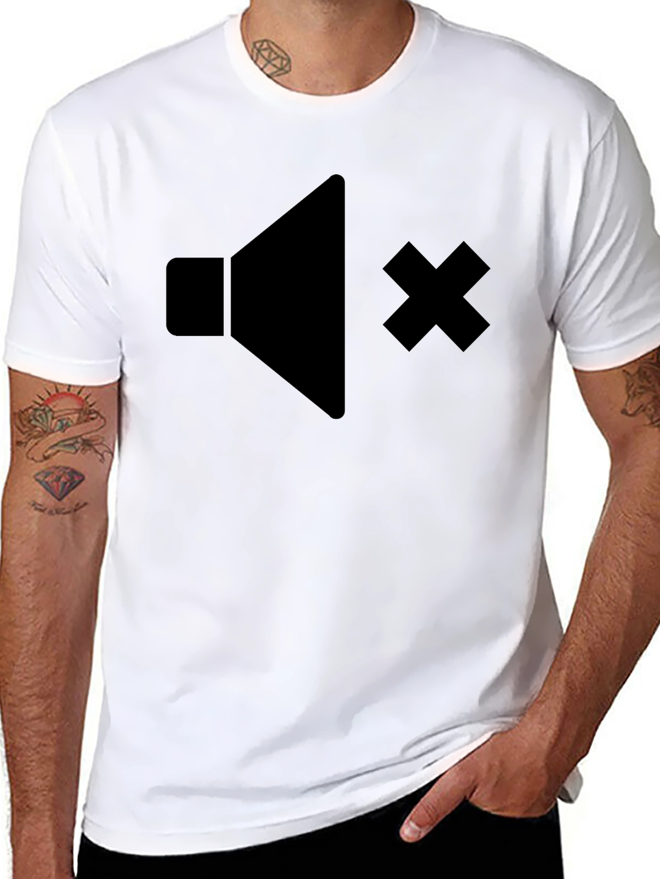 Mute Icon Graphic T-Shirt