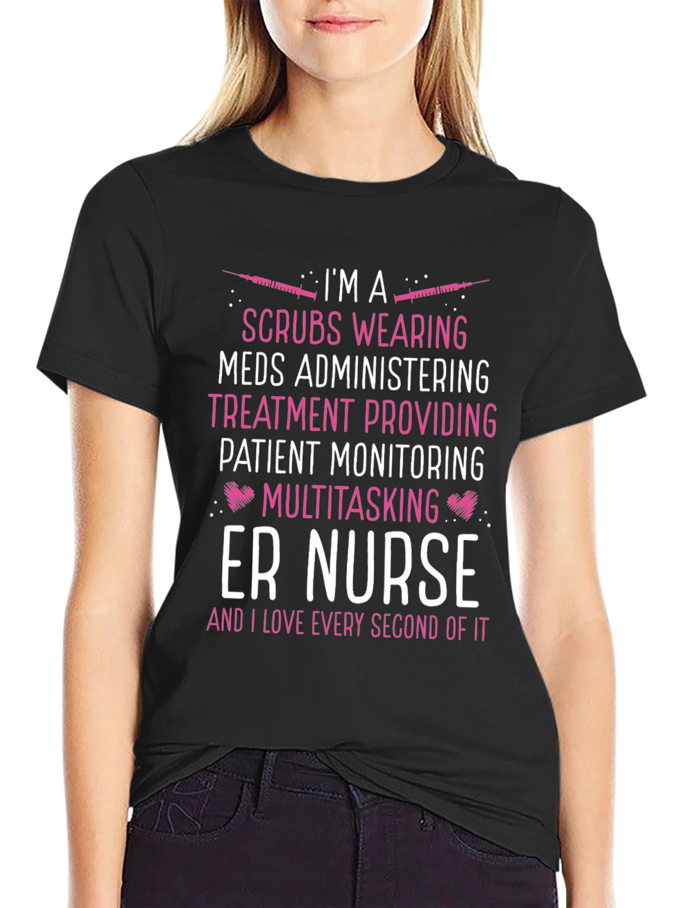 ER Nurse T-Shirt - Scrubs Wearing Meds Administering