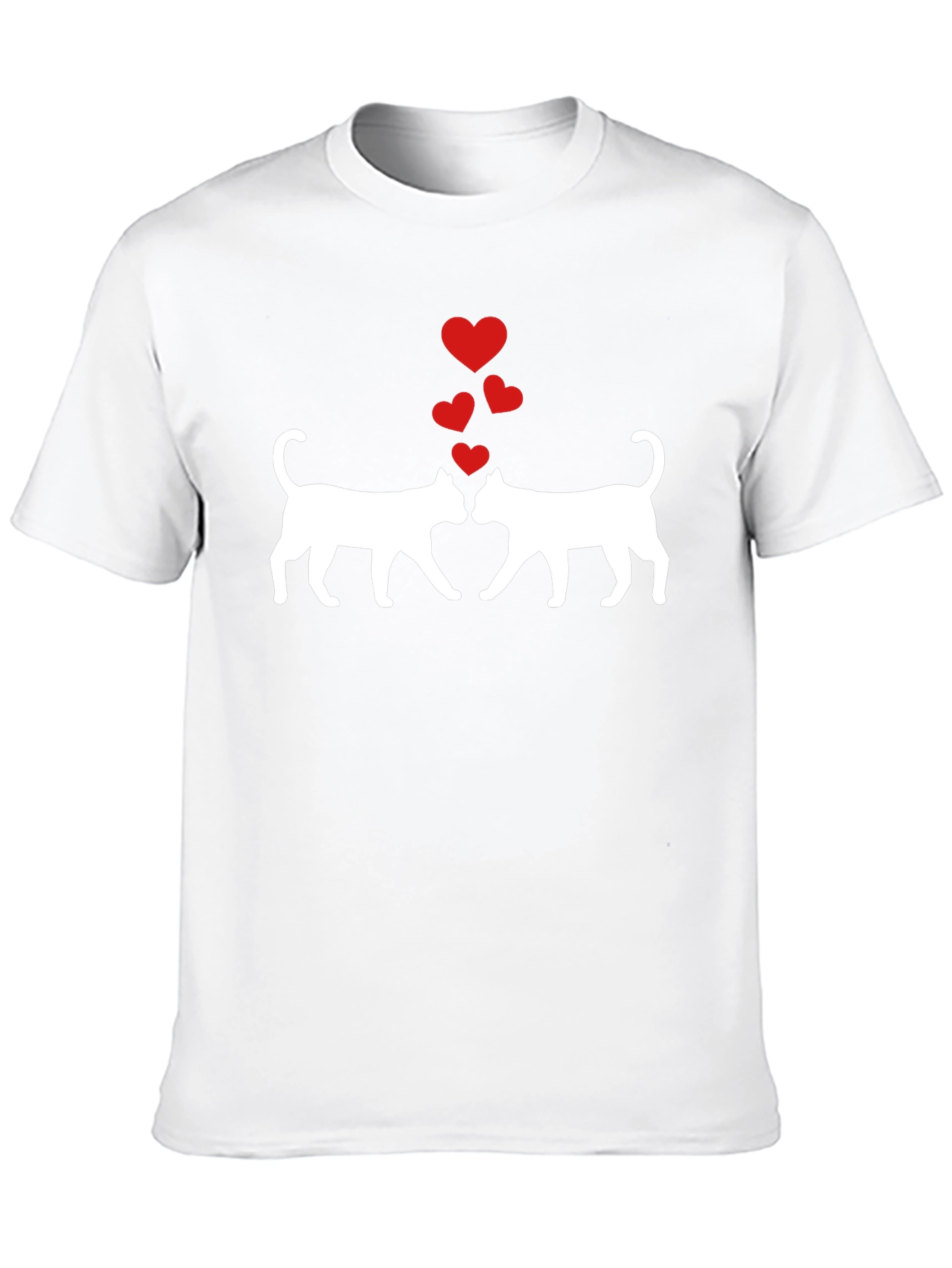 Love Cats Graphic T-Shirt - Black