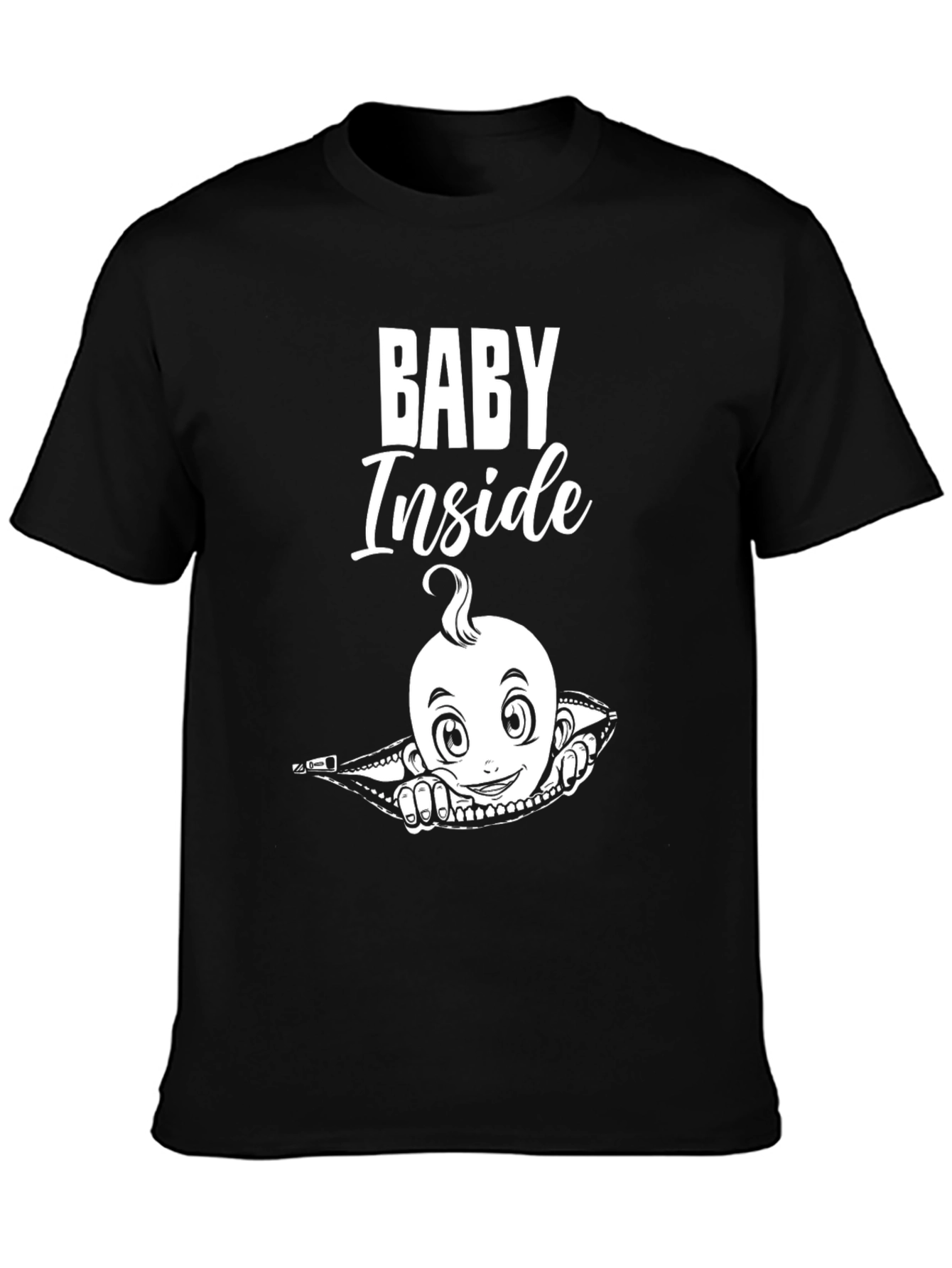 Baby Inside Graphic T-Shirt - Cute Pregnancy Tee