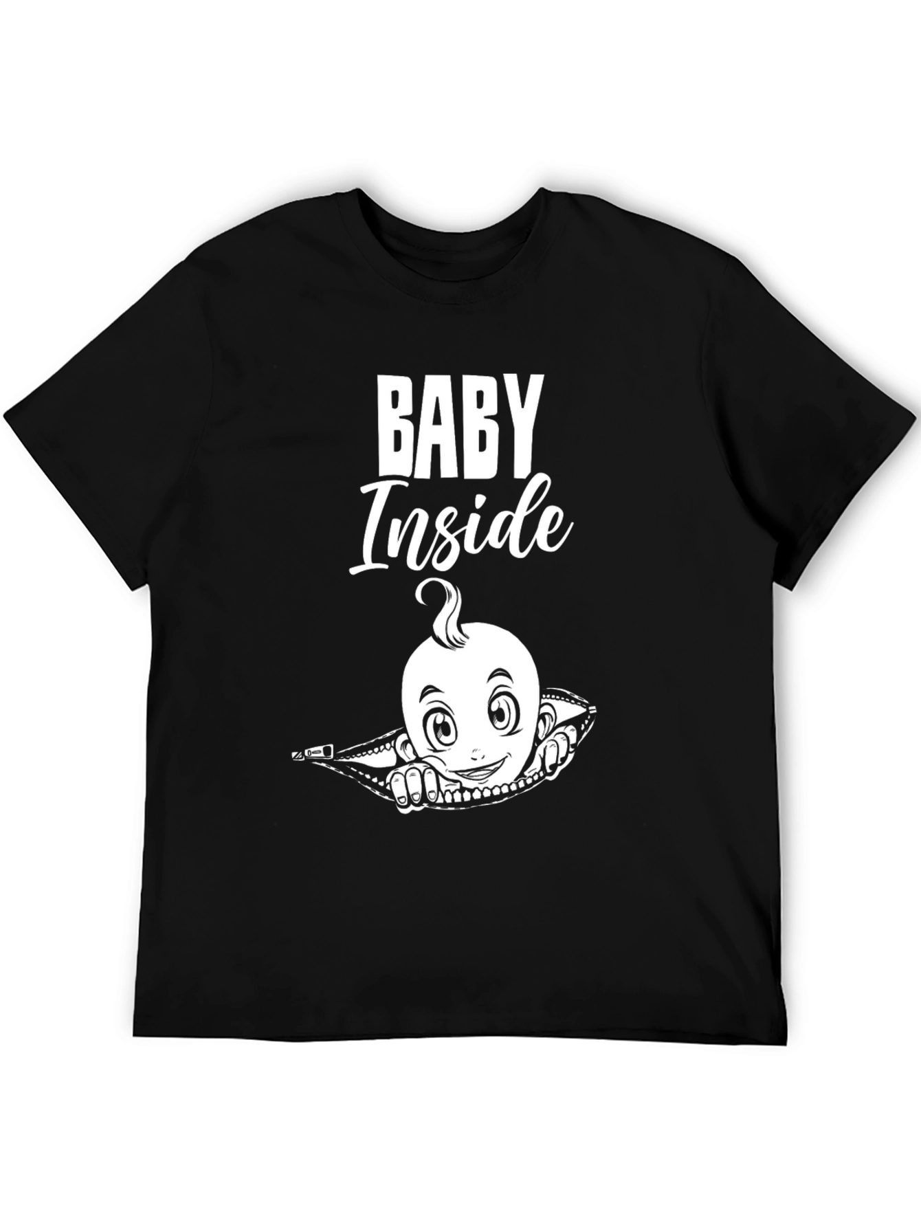 Baby Inside Graphic T-Shirt - Cute Pregnancy Tee