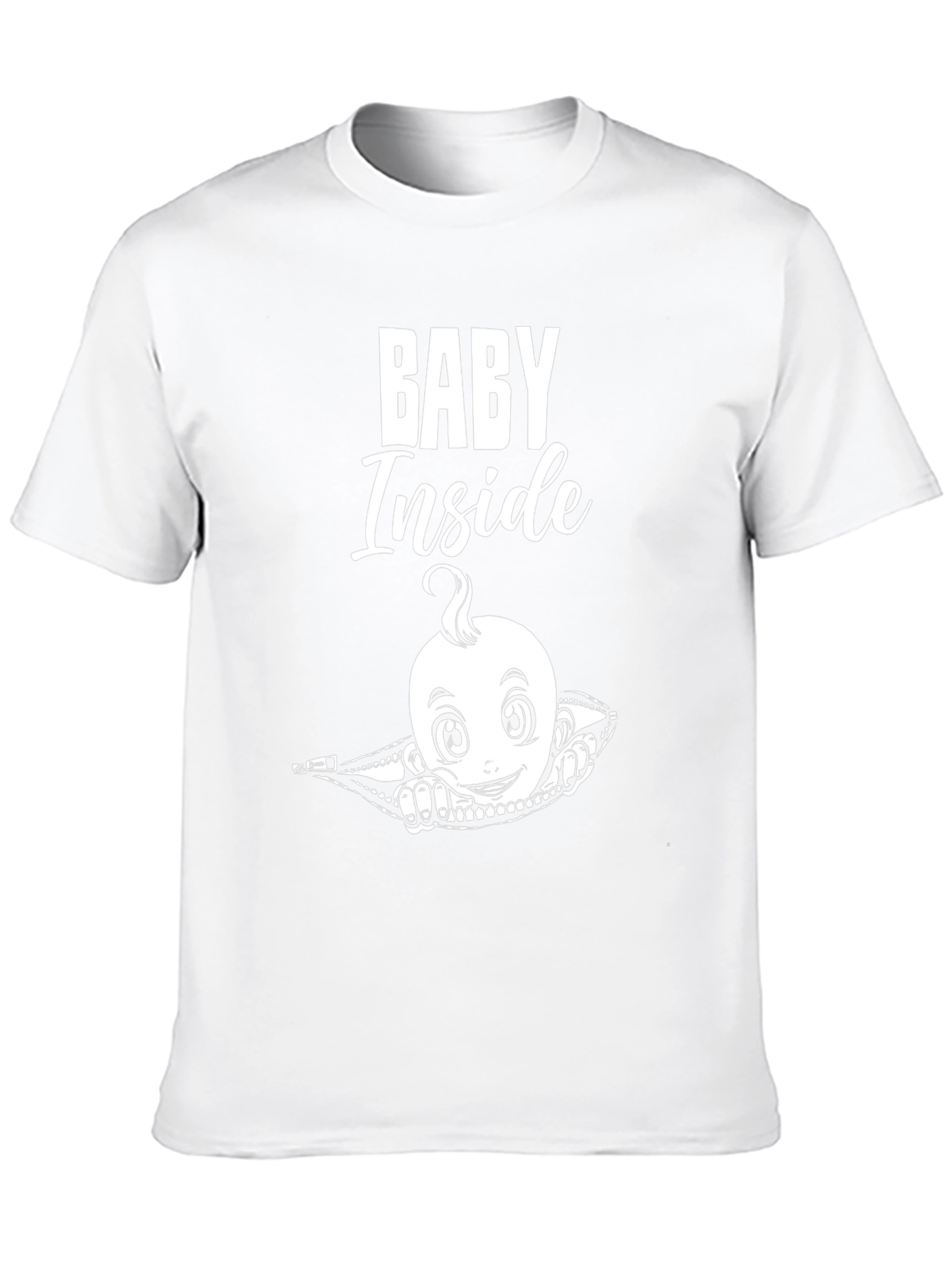 Baby Inside Graphic T-Shirt - Cute Pregnancy Tee