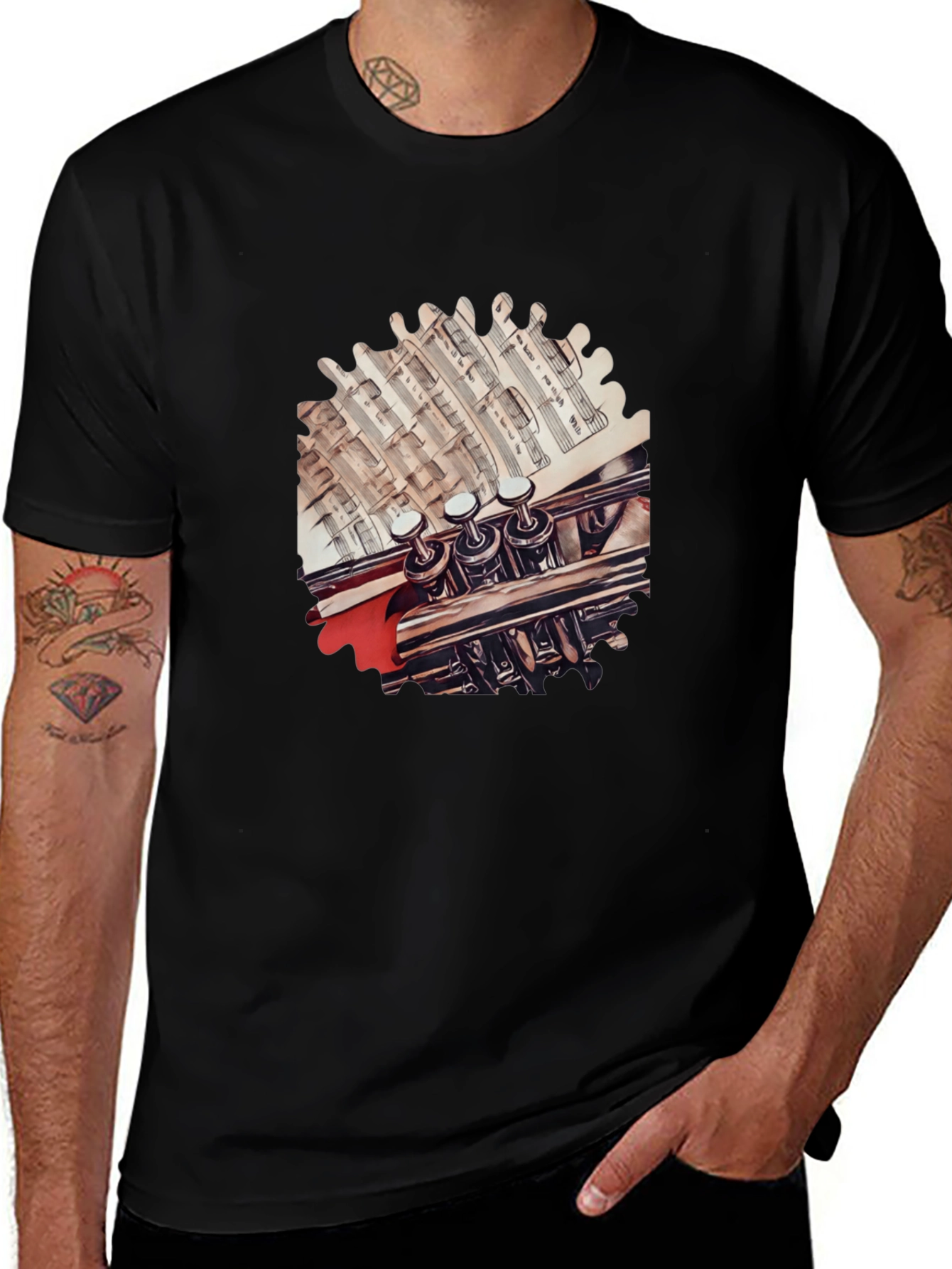 Trumpet Music T-Shirt - Unique Musician Tee