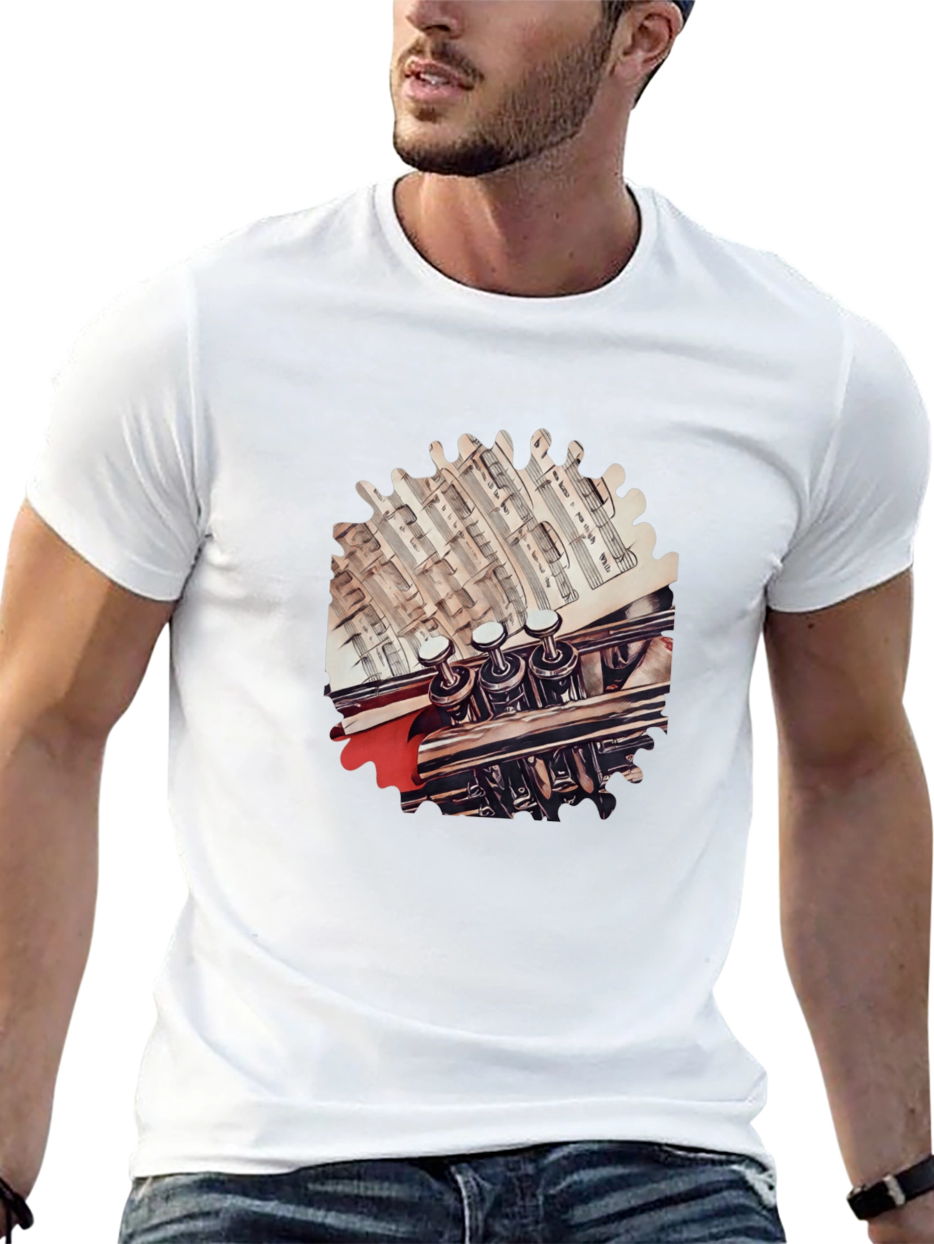 Trumpet Music T-Shirt - Unique Musician Tee