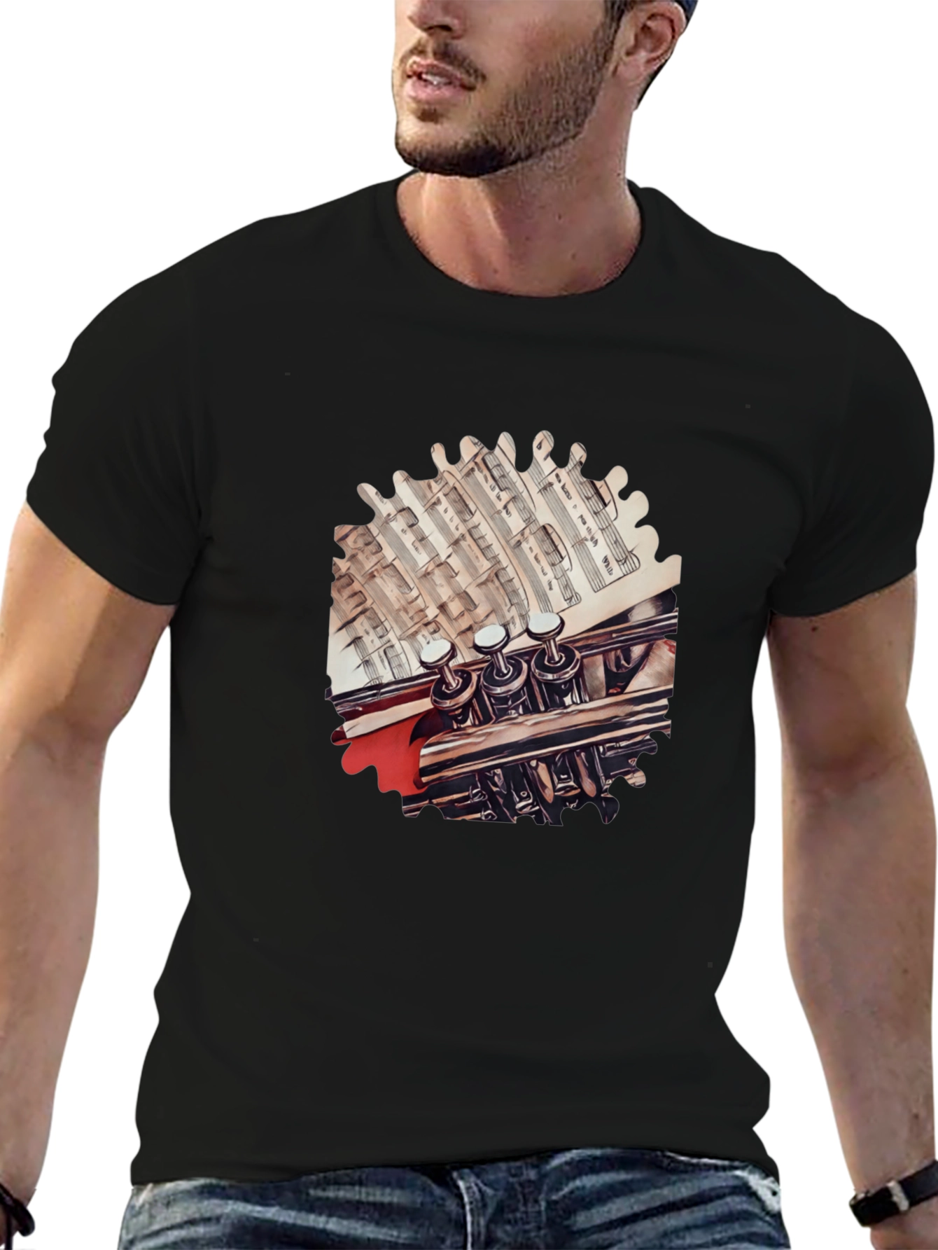 Trumpet Music T-Shirt - Unique Musician Tee