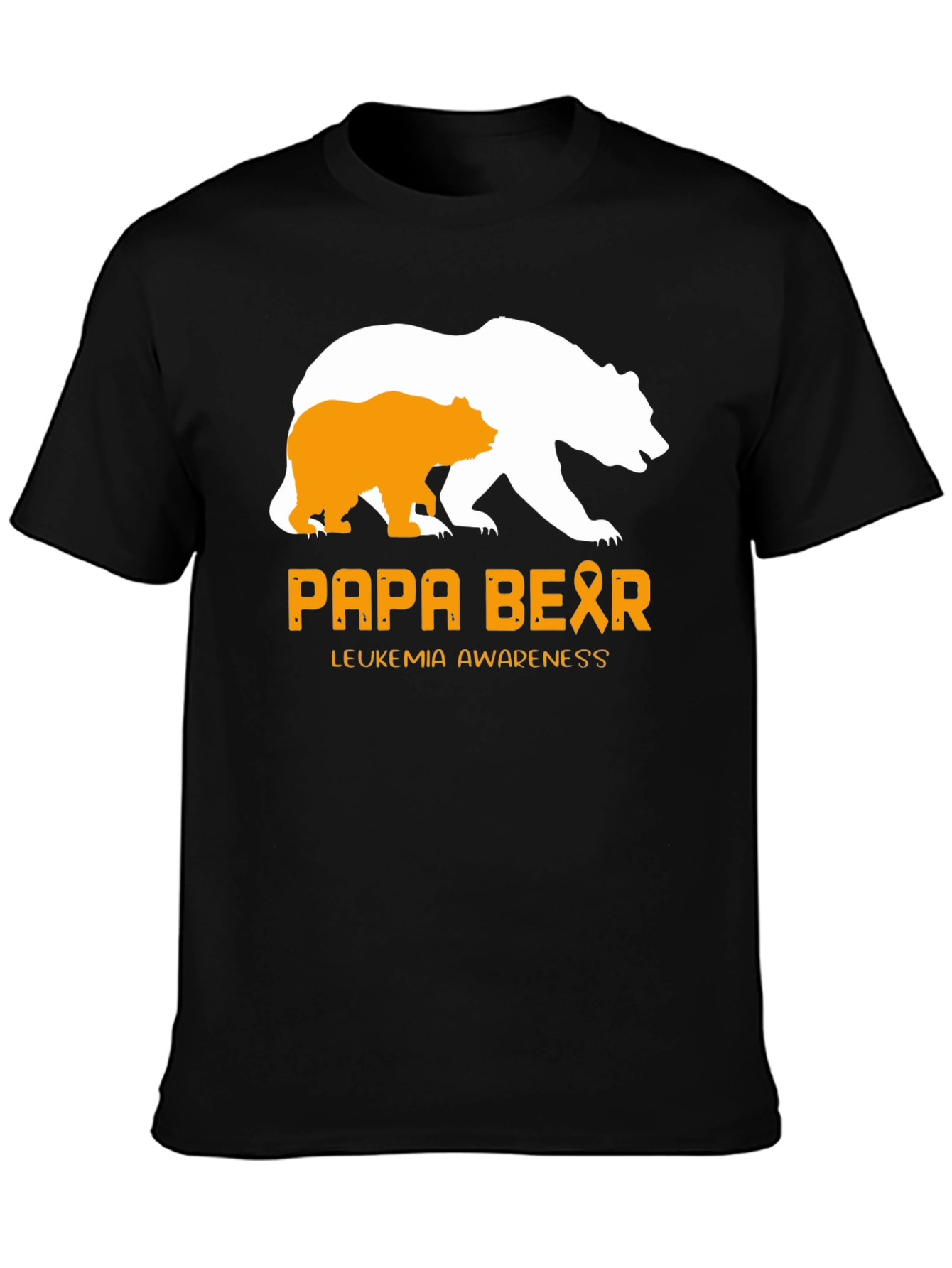 Papa Bear Leukemia Awareness T-Shirt