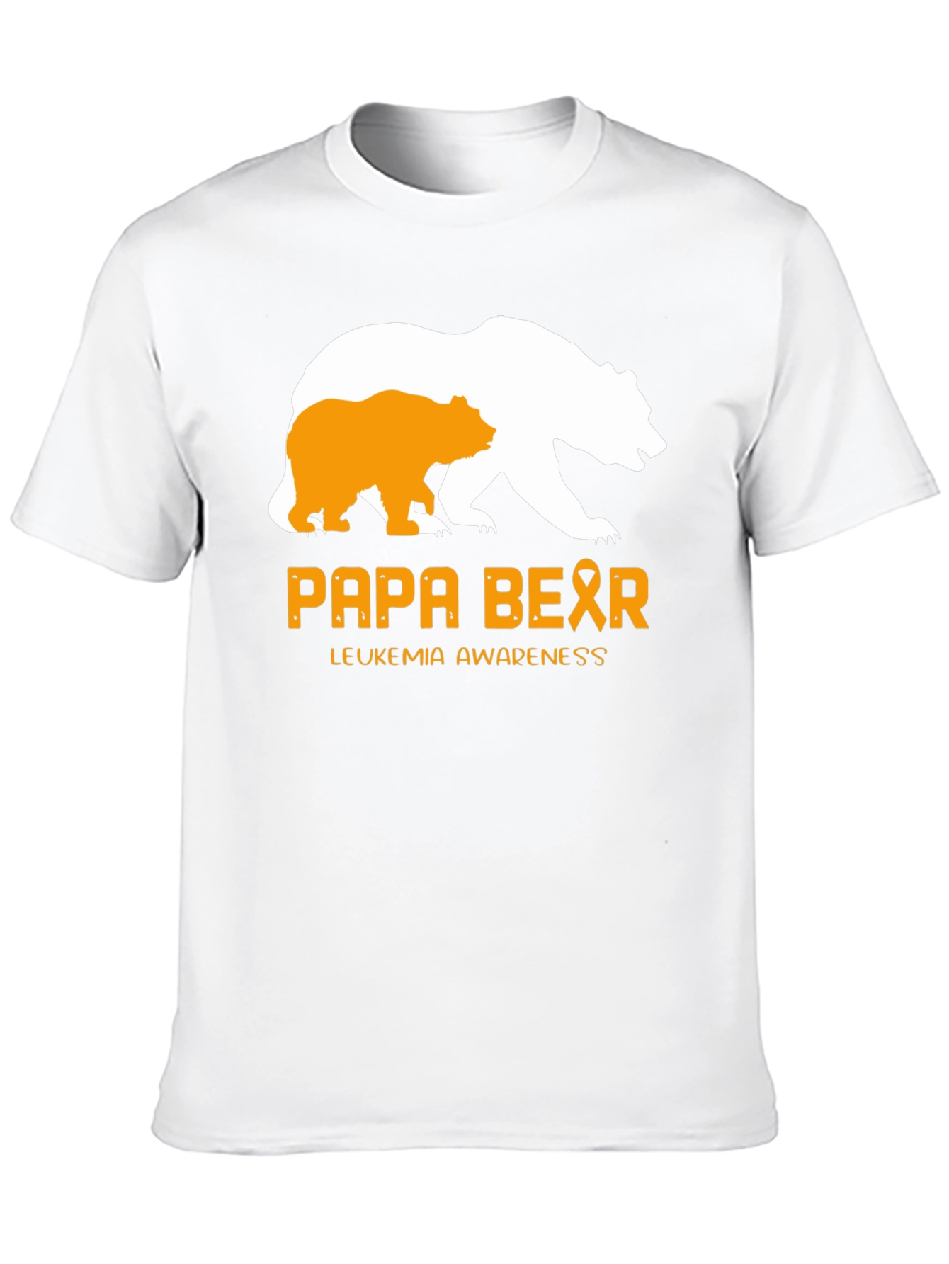 Papa Bear Leukemia Awareness T-Shirt