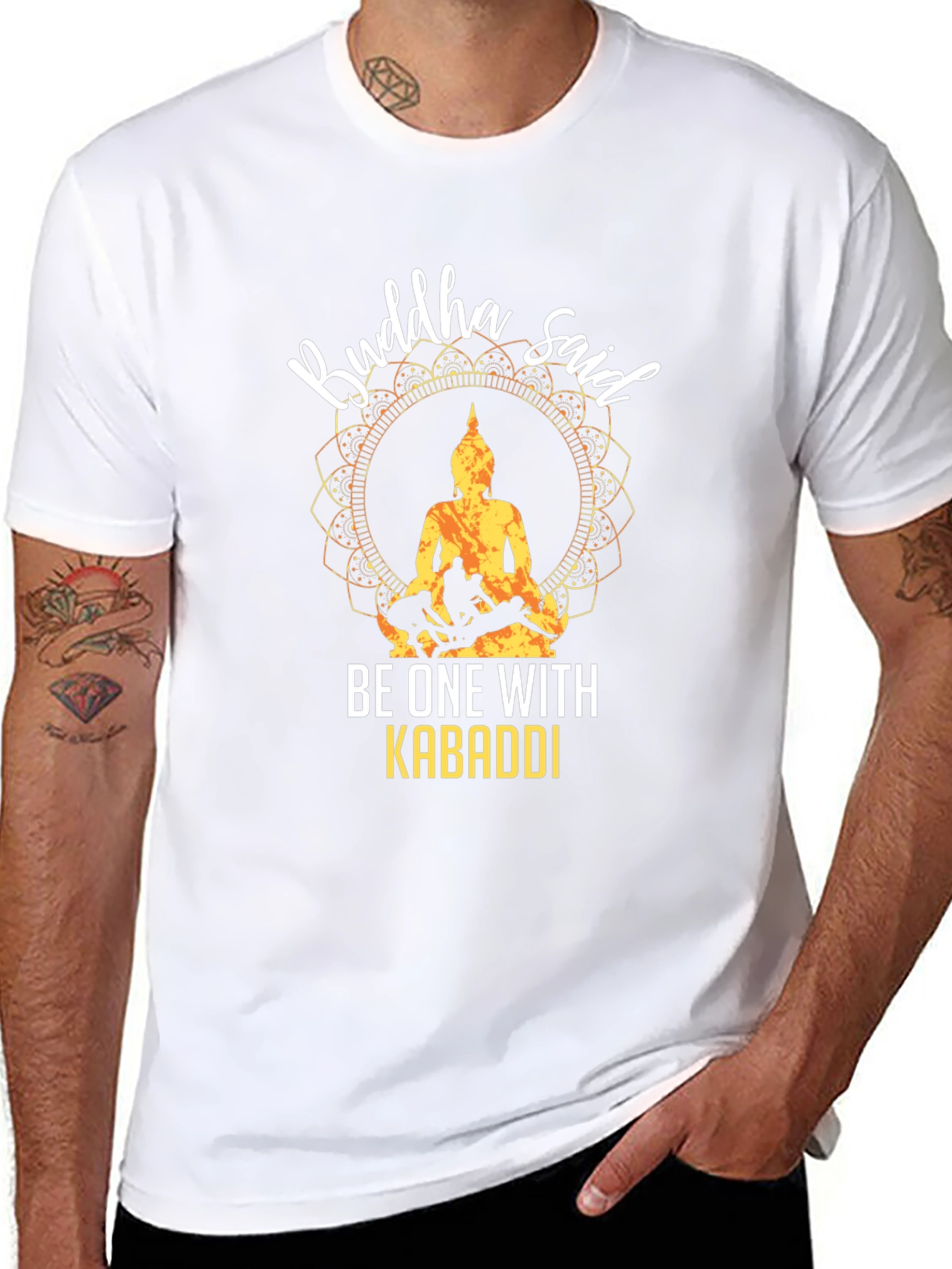 Buddha Said Kabaddi Black T-Shirt
