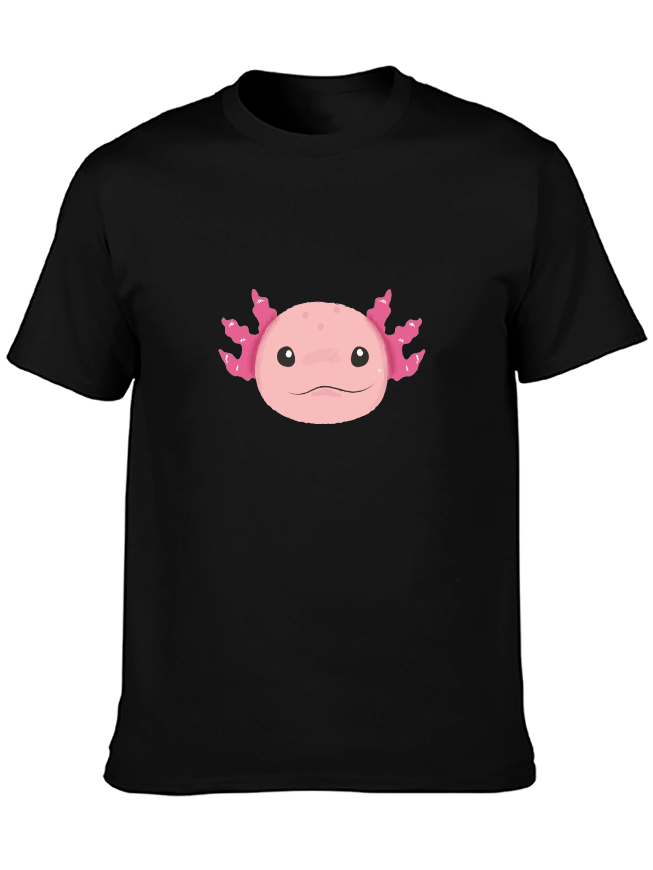 Axolotl Graphic Tee - Black Unisex T-Shirt