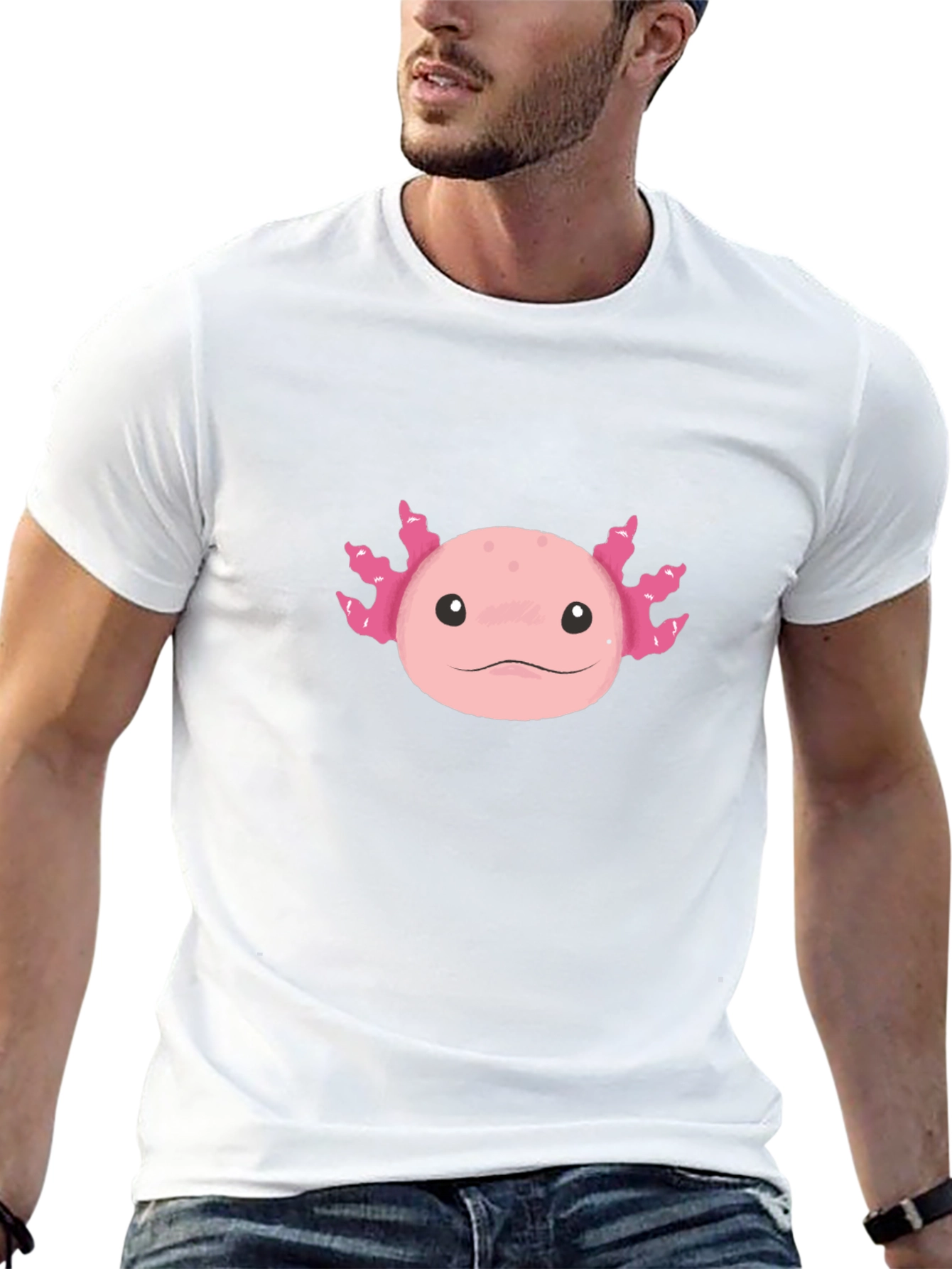 Axolotl Graphic Tee - Black Unisex T-Shirt