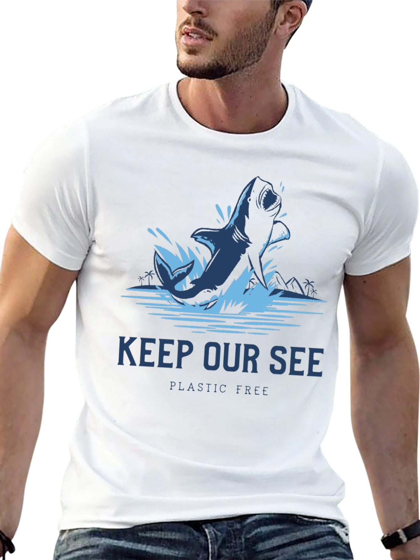 Keep Our Sea Plastic Free Graphic Tee