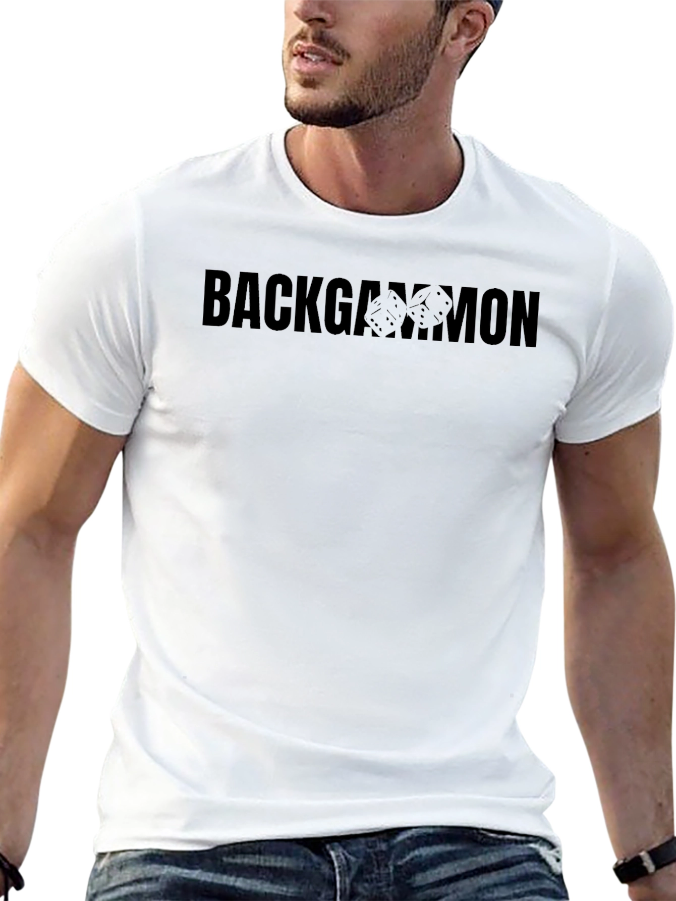 Backgammon Dice Graphic T-Shirt