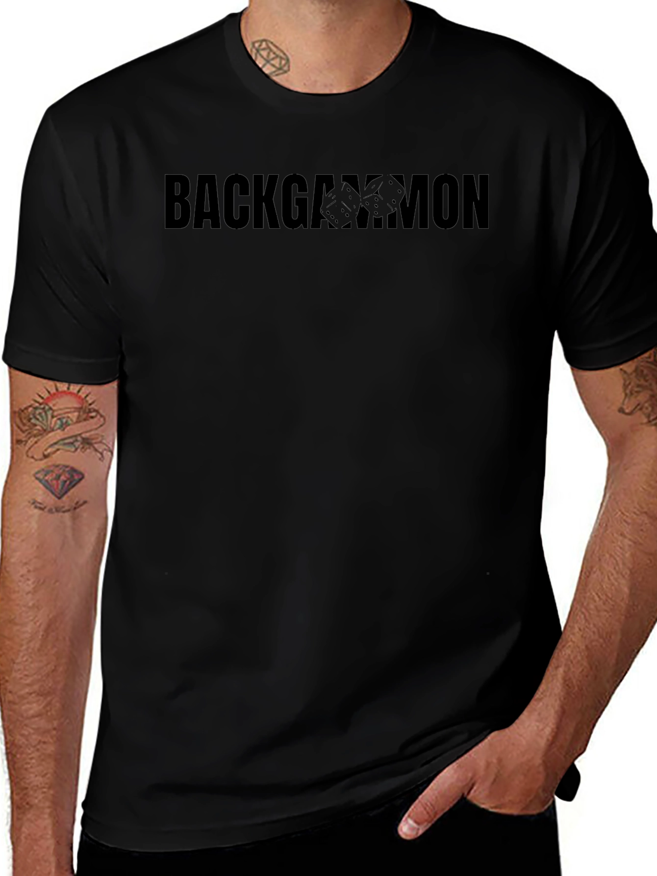 Backgammon Dice Graphic T-Shirt