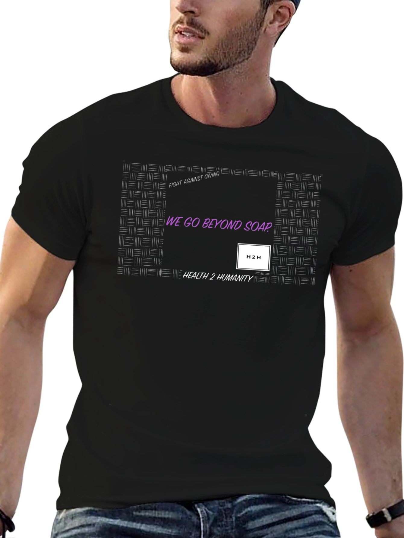 Health 2 Humanity Black Graphic Tee