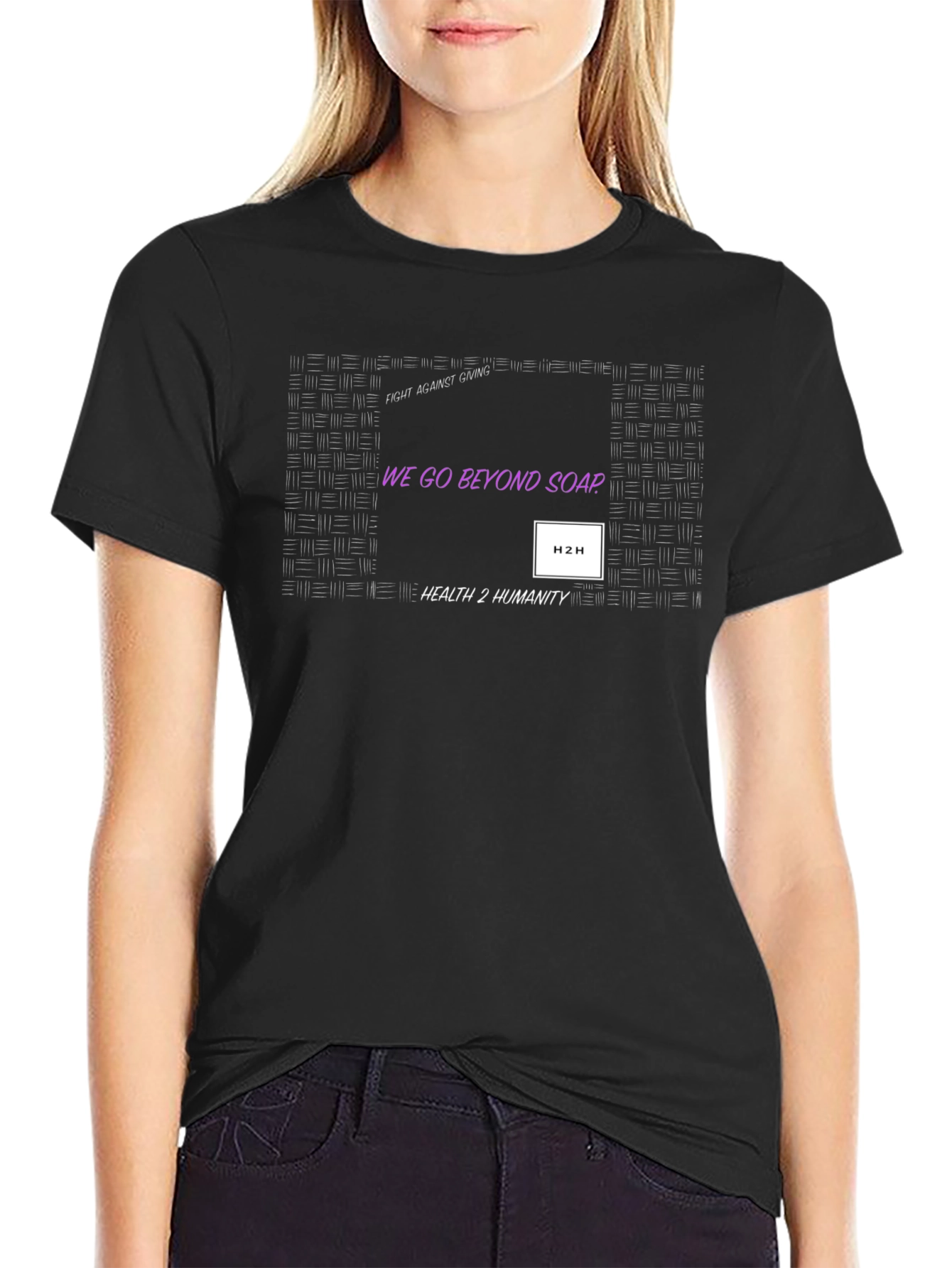 Health 2 Humanity Black Graphic Tee