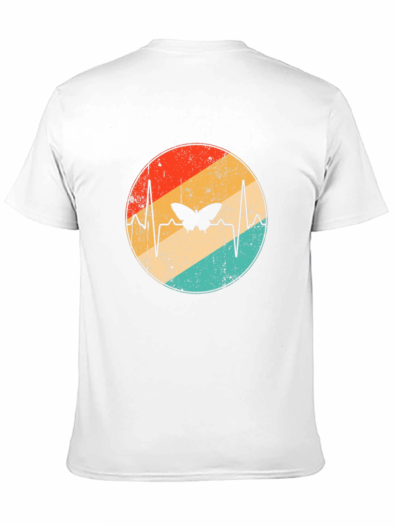Butterfly Heartbeat Retro Graphic Tee