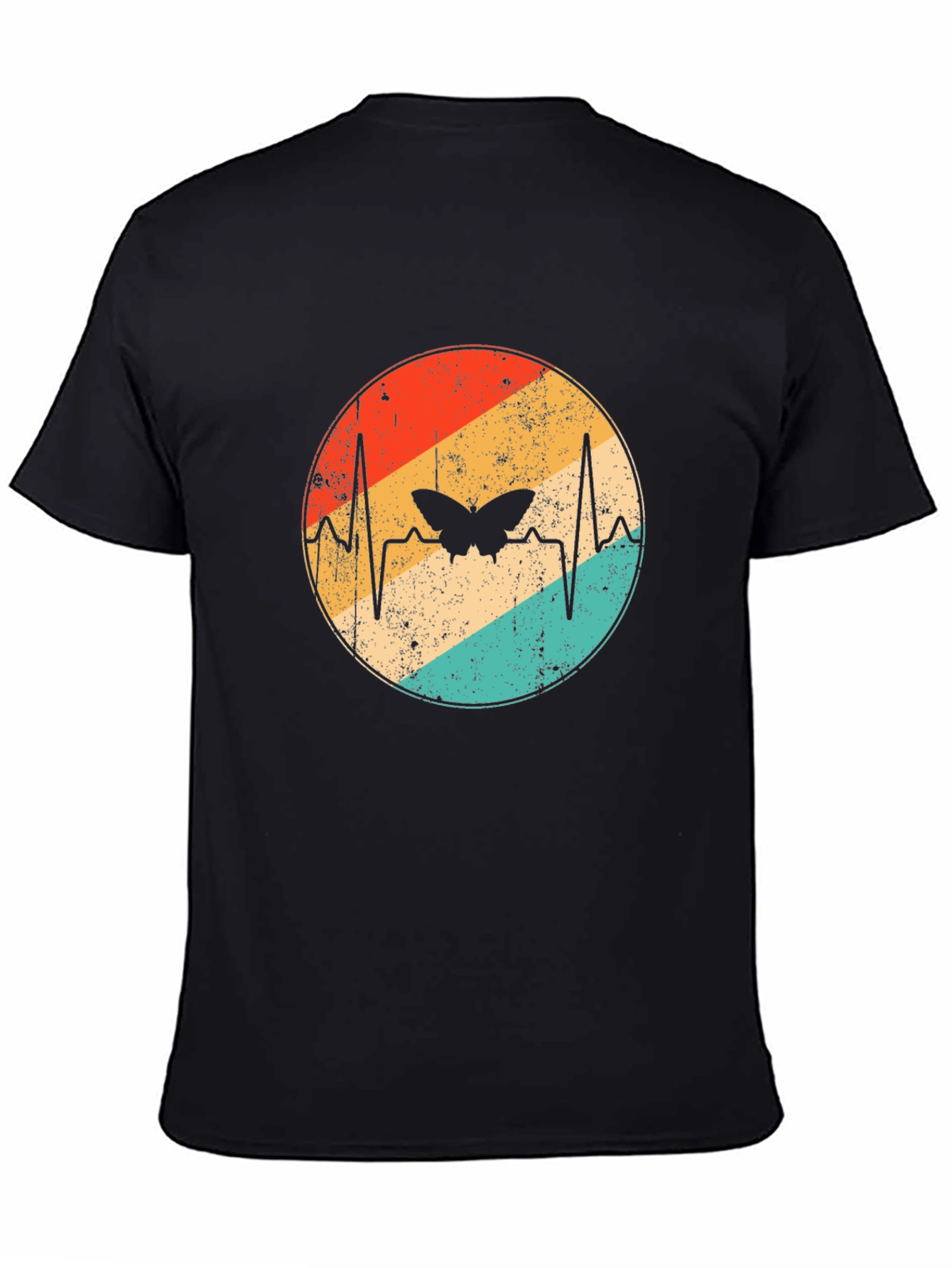 Butterfly Heartbeat Retro Graphic Tee