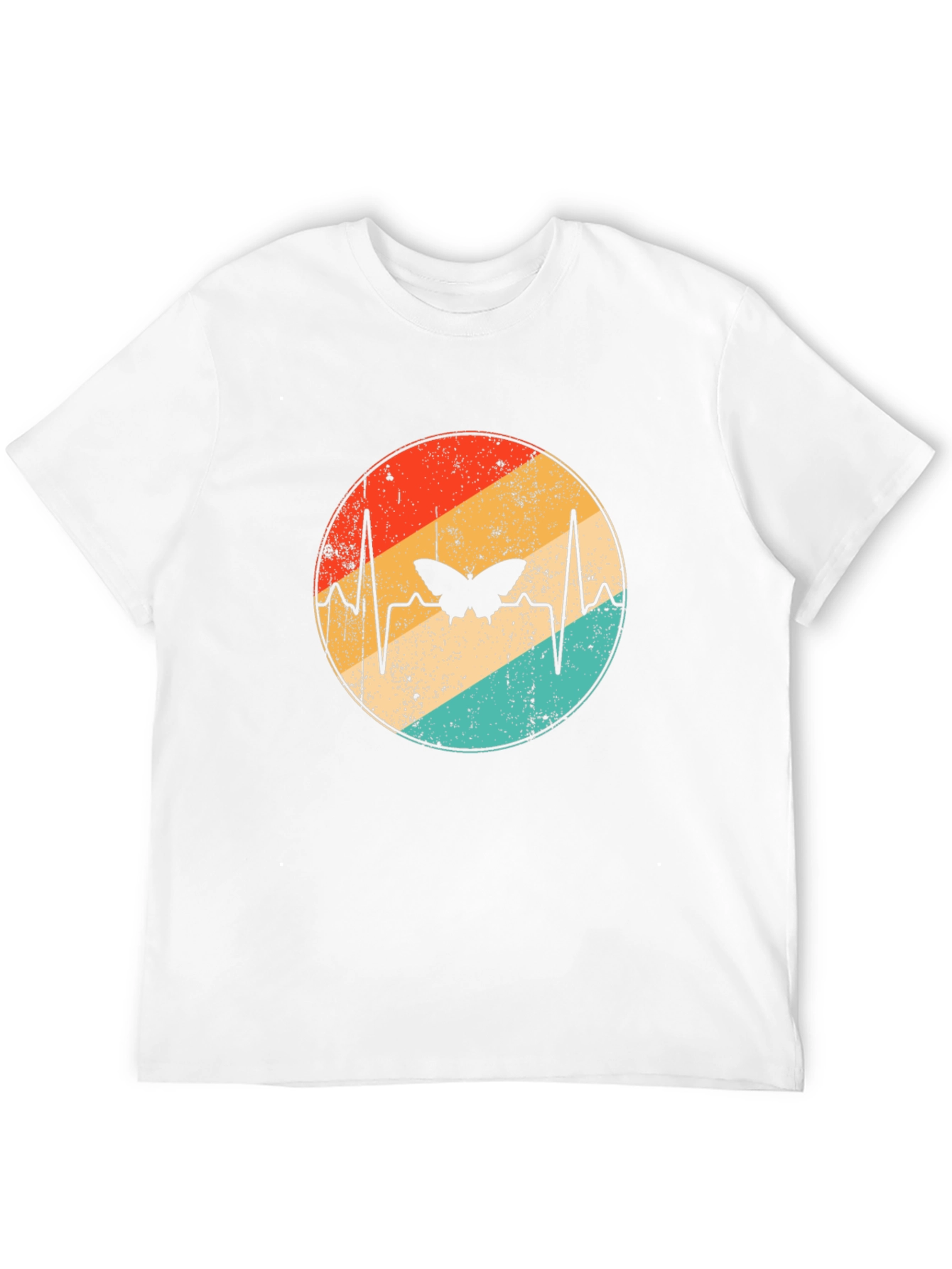 Butterfly Heartbeat Retro Graphic Tee