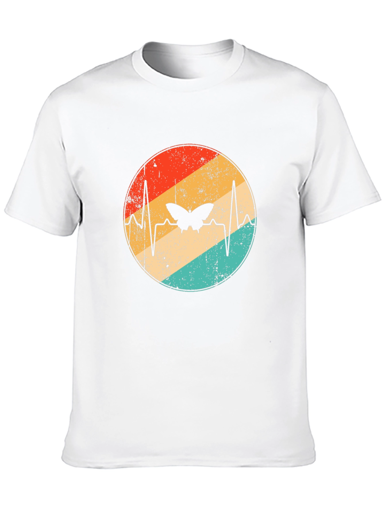 Butterfly Heartbeat Retro Graphic Tee