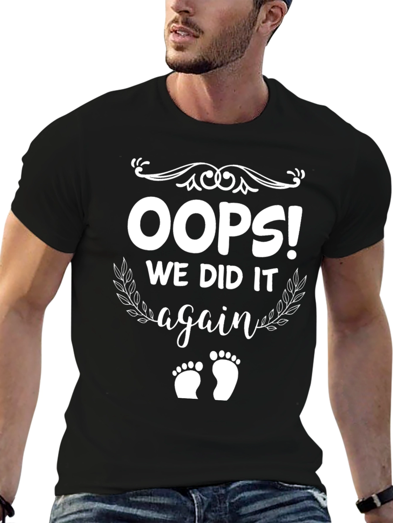 Oops! We Did It Again Pregnancy Announcement T-Shirt