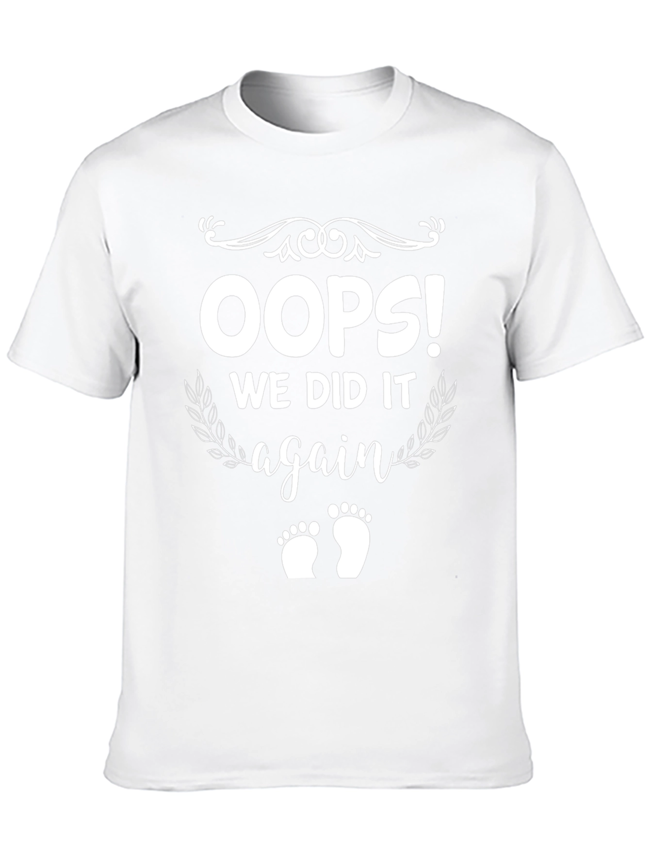 Oops! We Did It Again Pregnancy Announcement T-Shirt