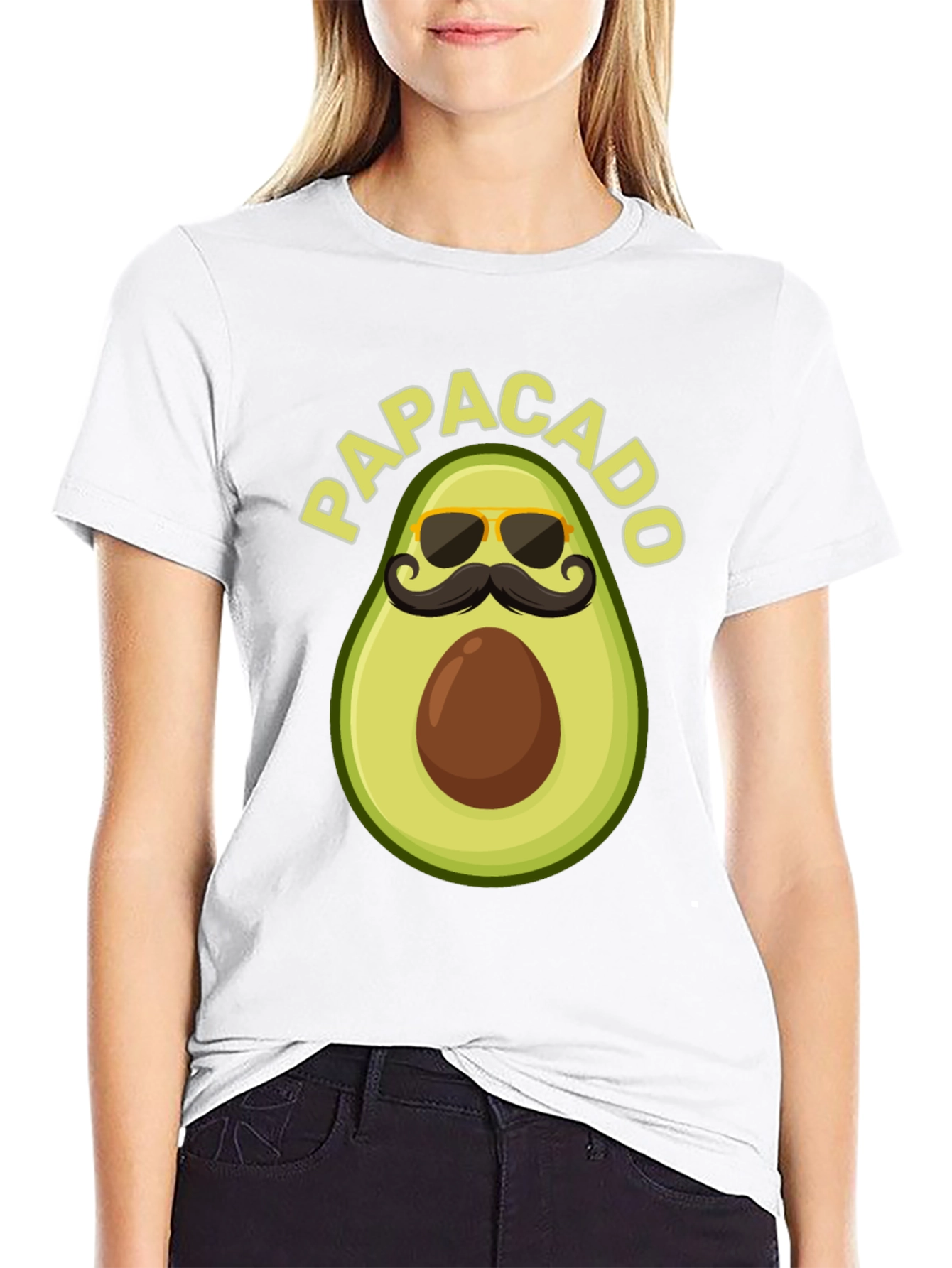 Papacado Graphic Tee - Funny Fathers Day Avocado T-Shirt