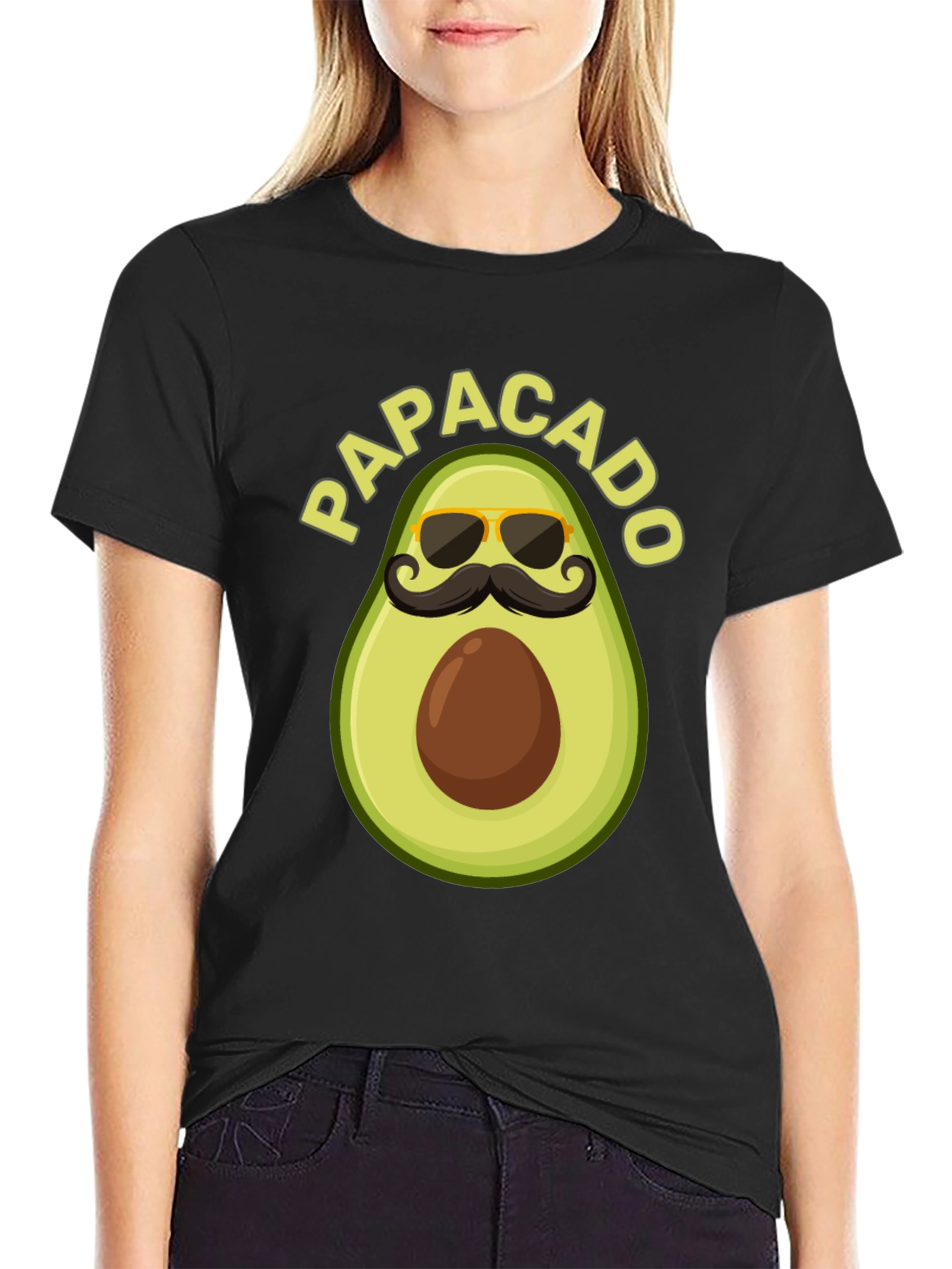 Papacado Graphic Tee - Funny Fathers Day Avocado T-Shirt