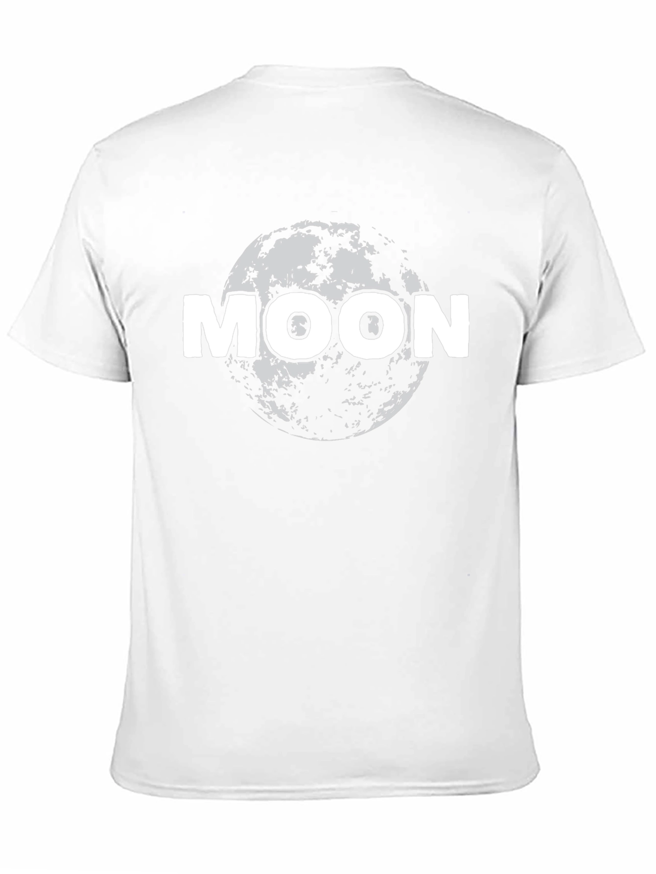 Moon Graphic Black T-Shirt - Space Design