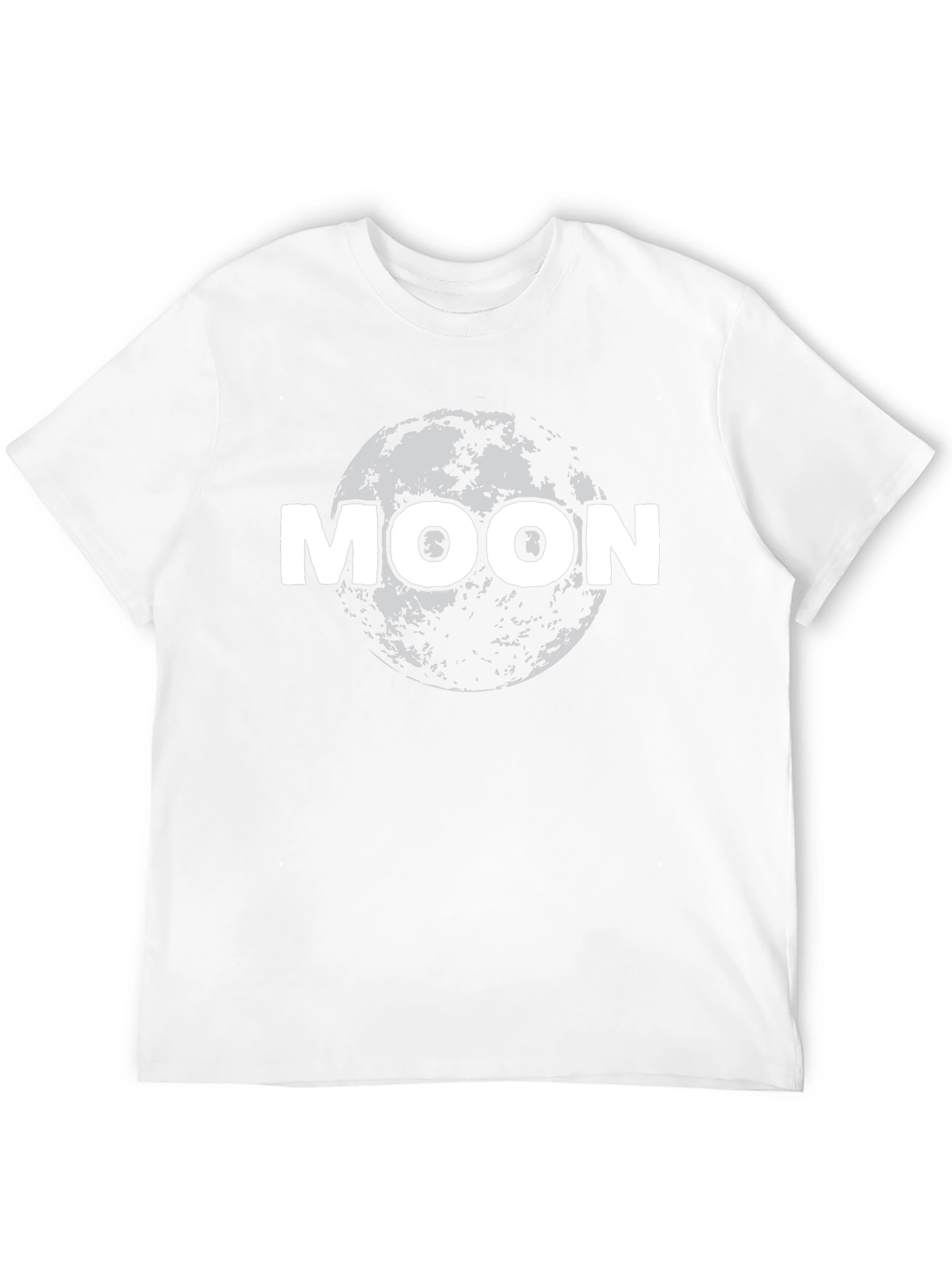 Moon Graphic Black T-Shirt - Space Design