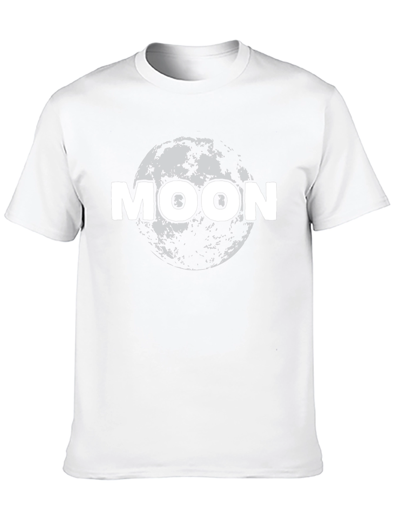 Moon Graphic Black T-Shirt - Space Design