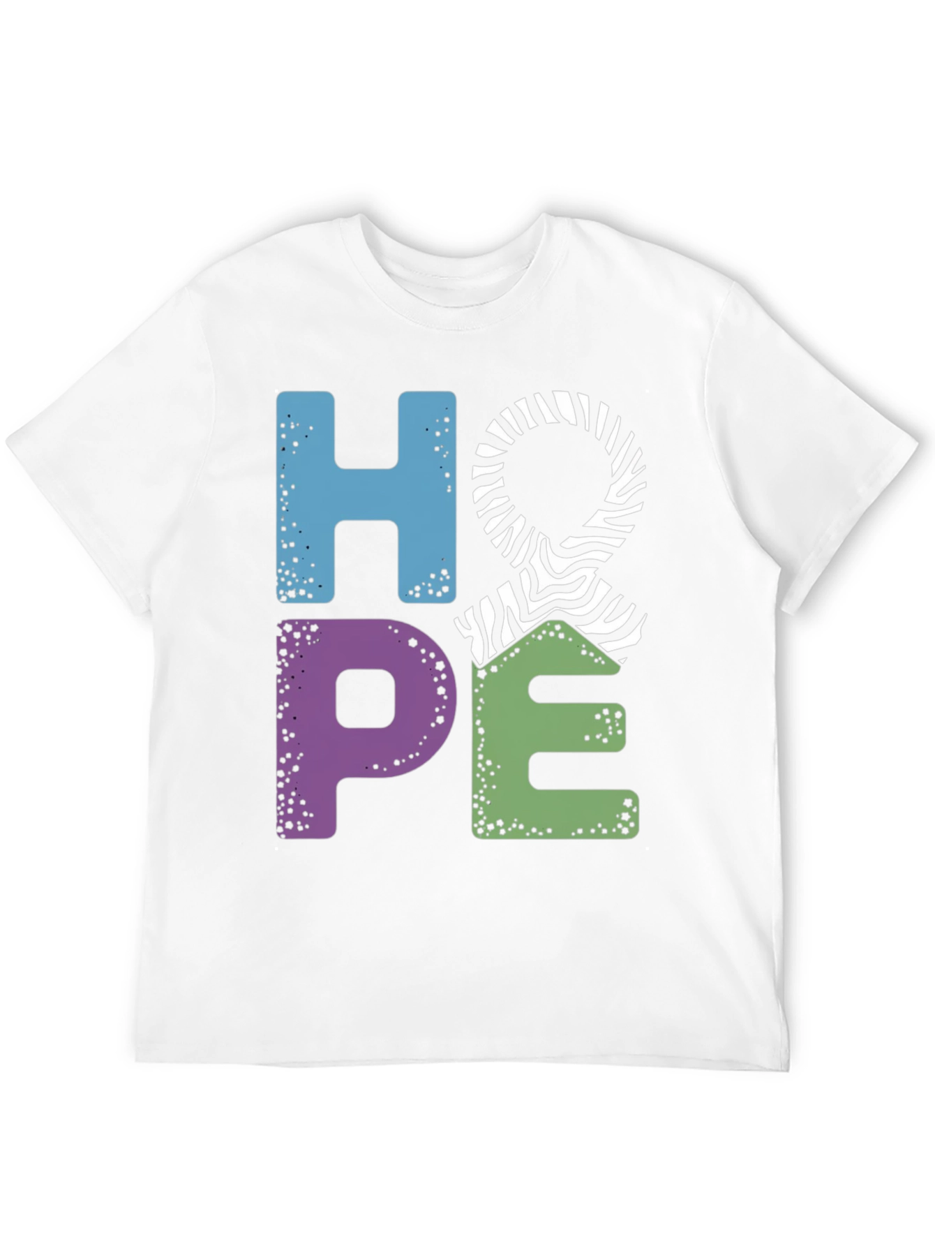 Hope Zebra Print T-Shirt: Mental Health Awareness Tee