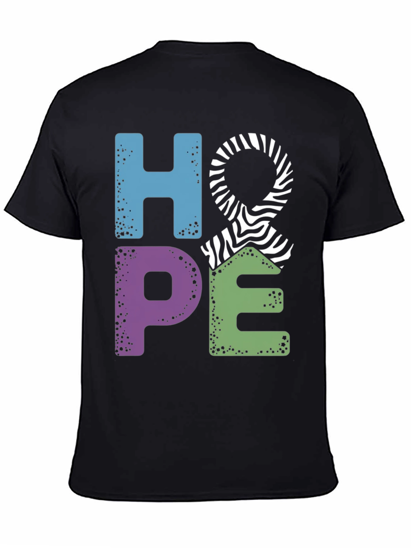 Hope Zebra Print T-Shirt: Mental Health Awareness Tee