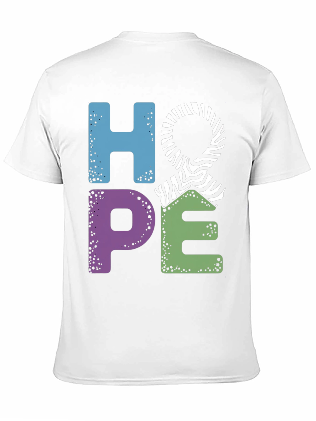 Hope Zebra Print T-Shirt: Mental Health Awareness Tee