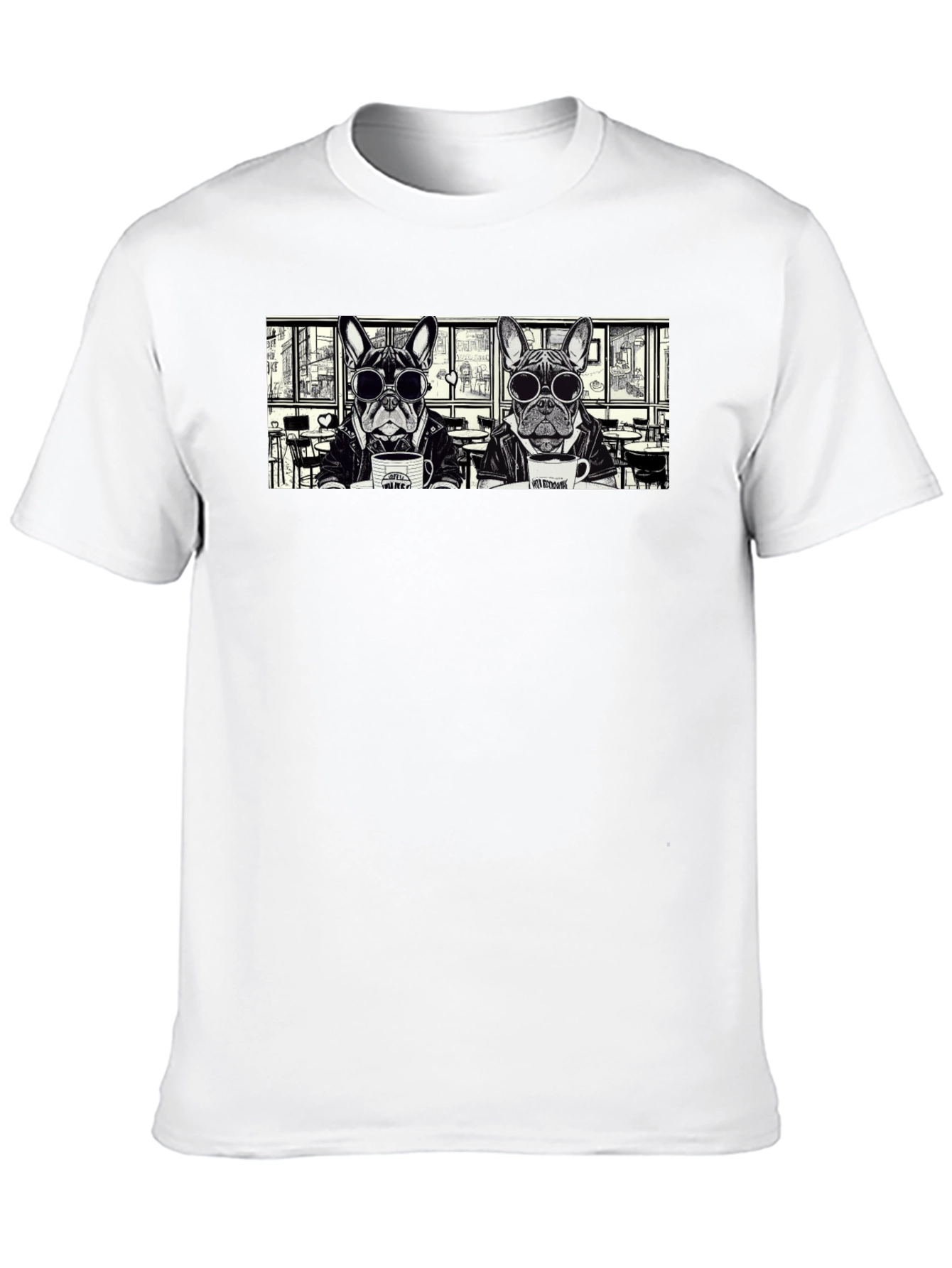 Dog Coffee Shop T-Shirt