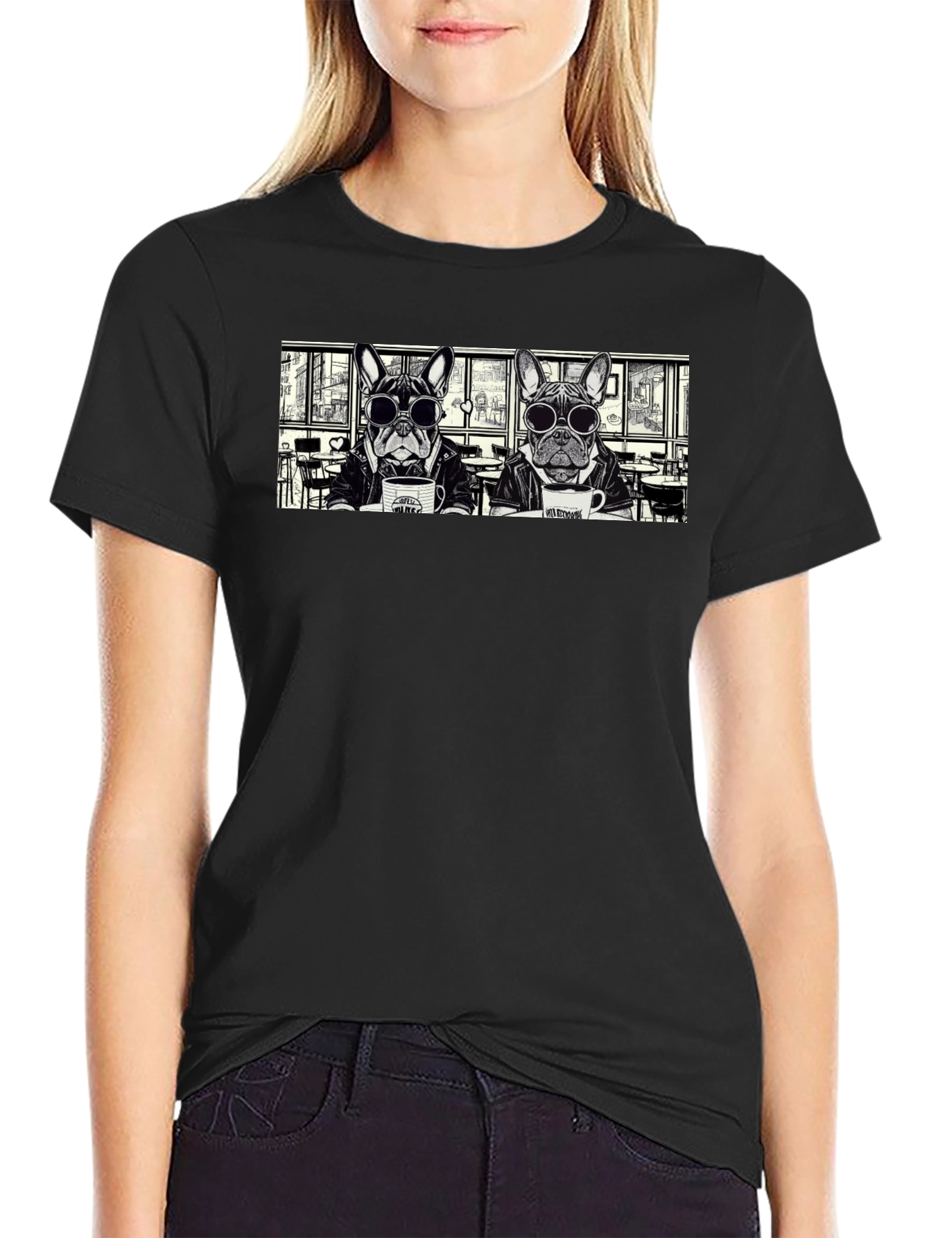 Dog Coffee Shop T-Shirt