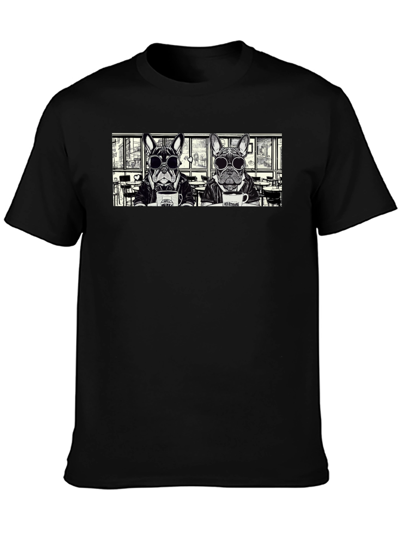 Dog Coffee Shop T-Shirt