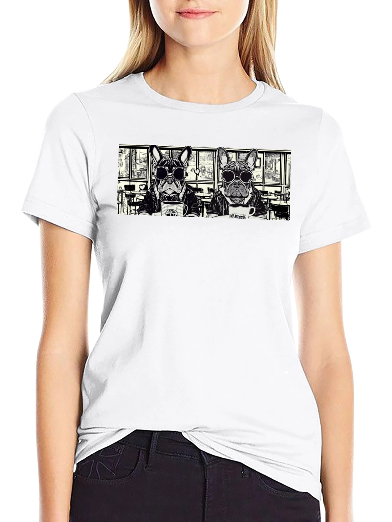 Dog Coffee Shop T-Shirt
