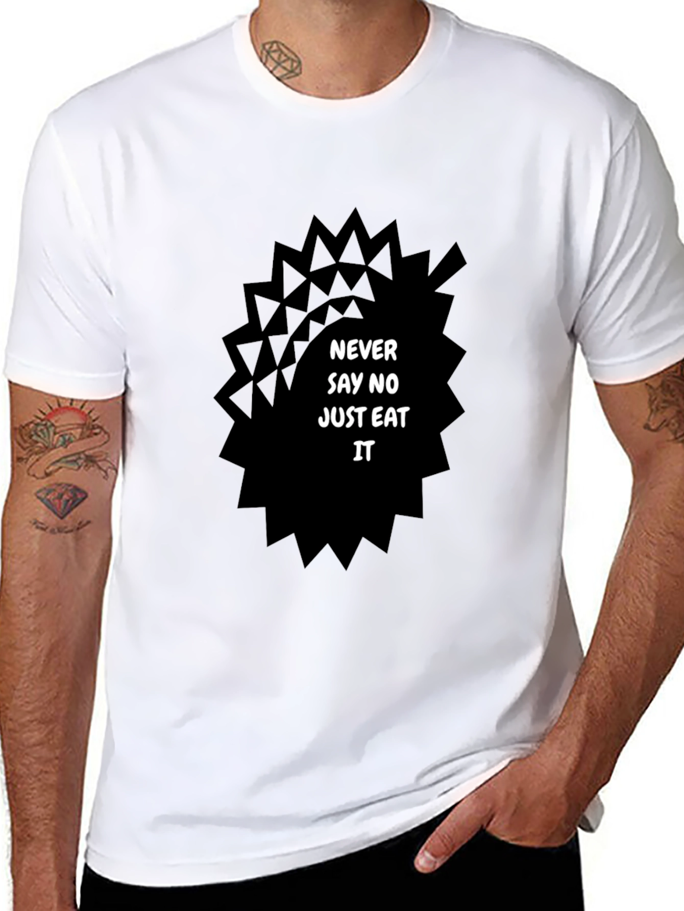 Never Say No Just Eat It Tee