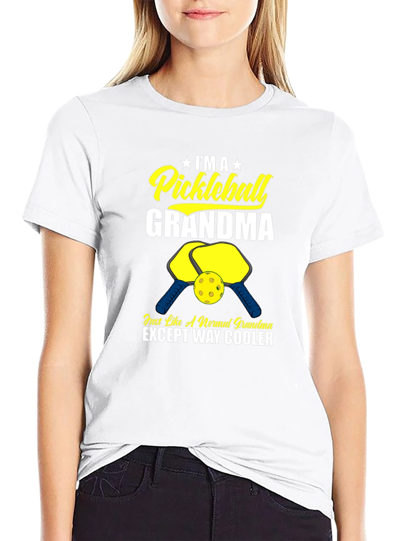 Pickleball Grandma T-Shirt - Cool Grandma Graphic Tee